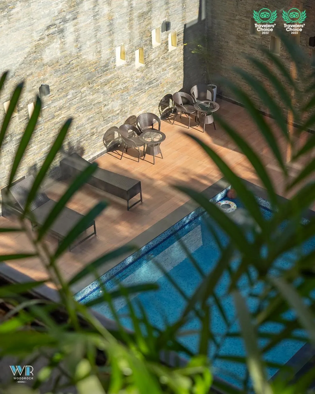 Pool view in Woodrock Luxury Boutique Hotel