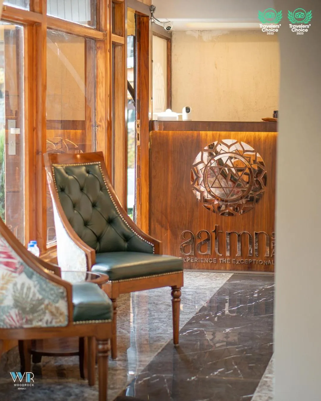 Seating area in Woodrock Luxury Boutique Hotel