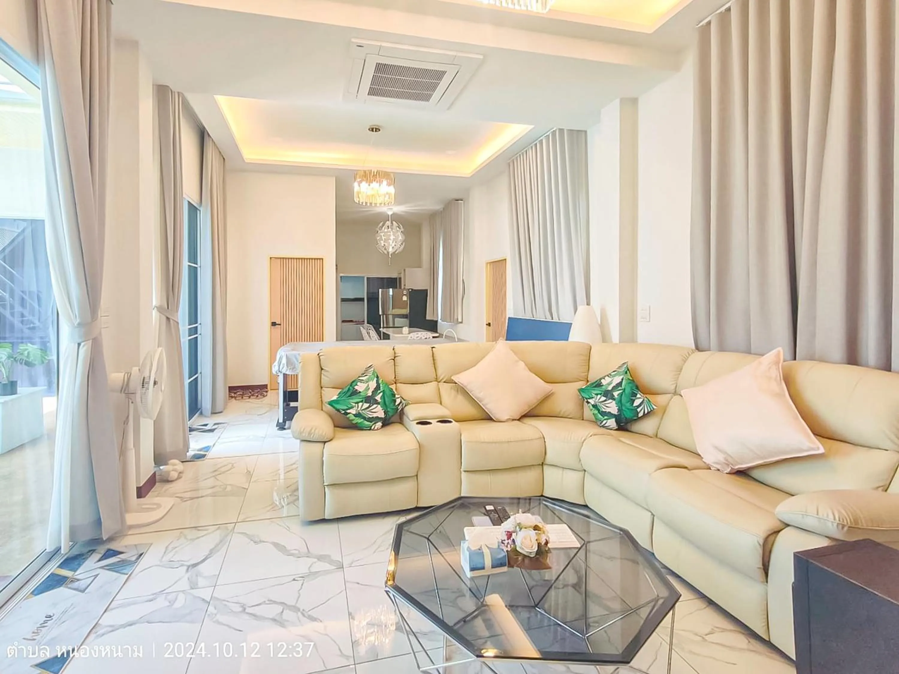 Living room in 189Premier Villa Lamphun