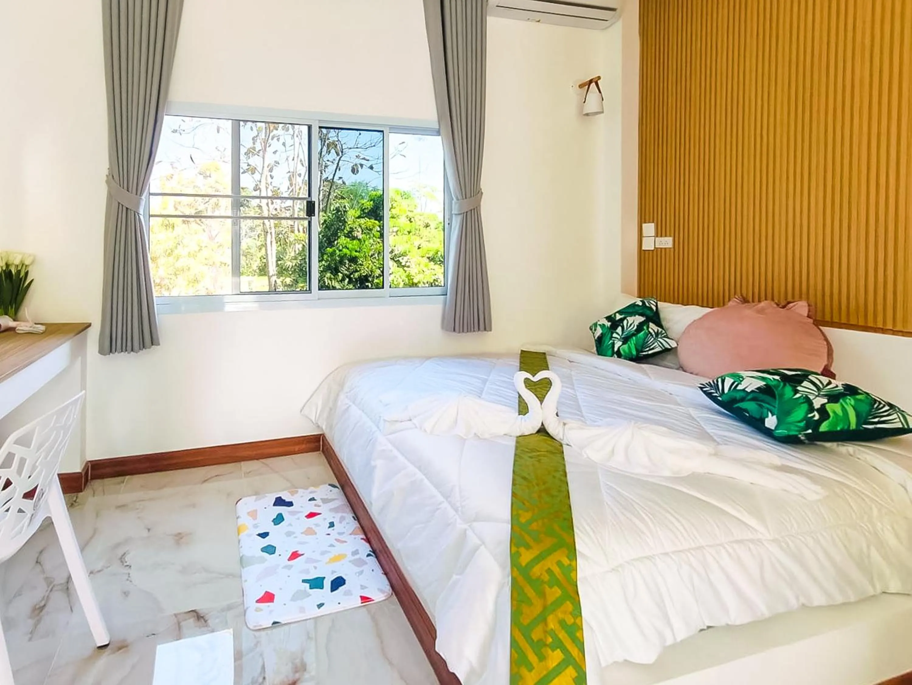 Bedroom, Bed in 189Premier Villa Lamphun