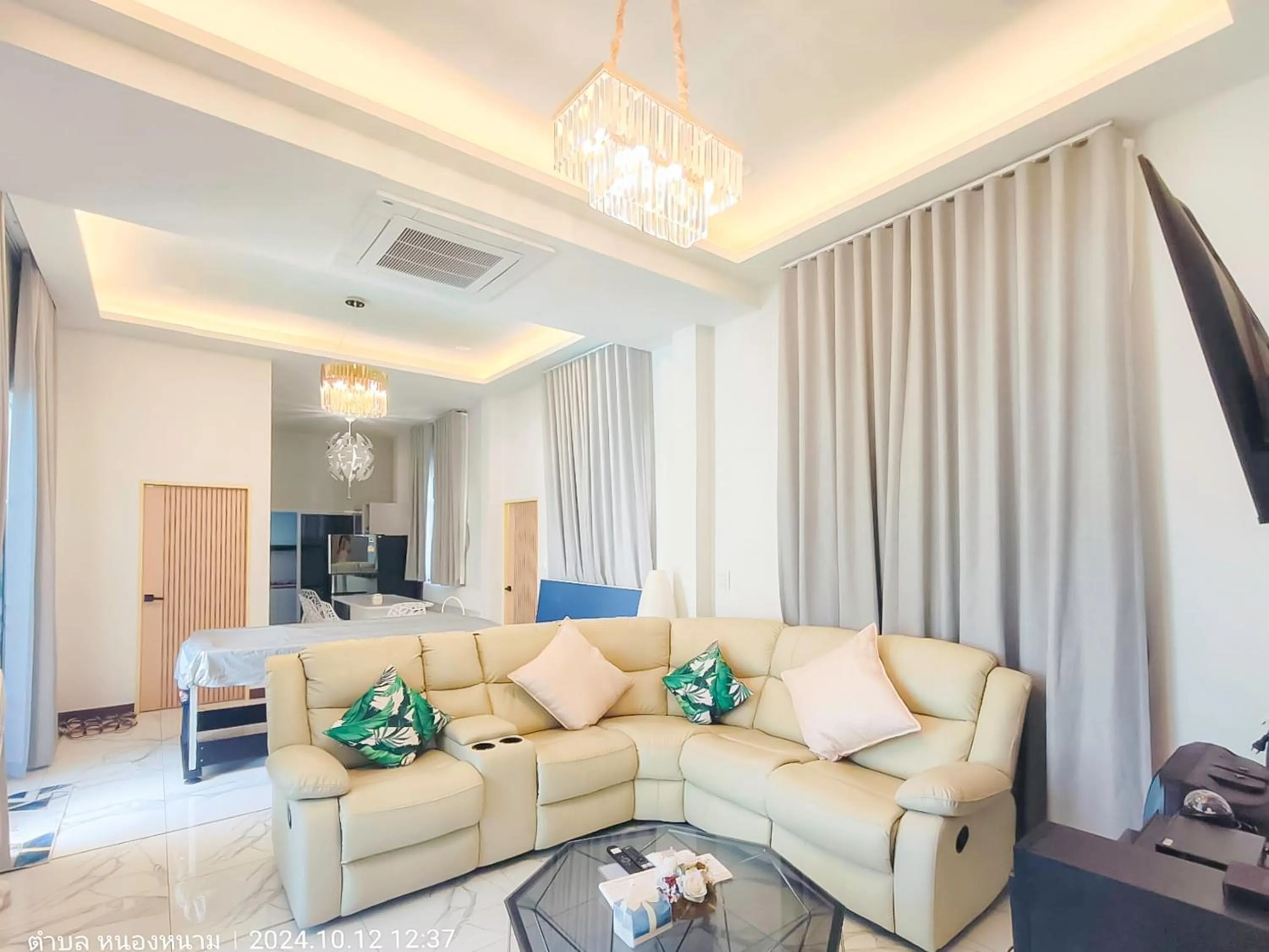 Living room in 189Premier Villa Lamphun