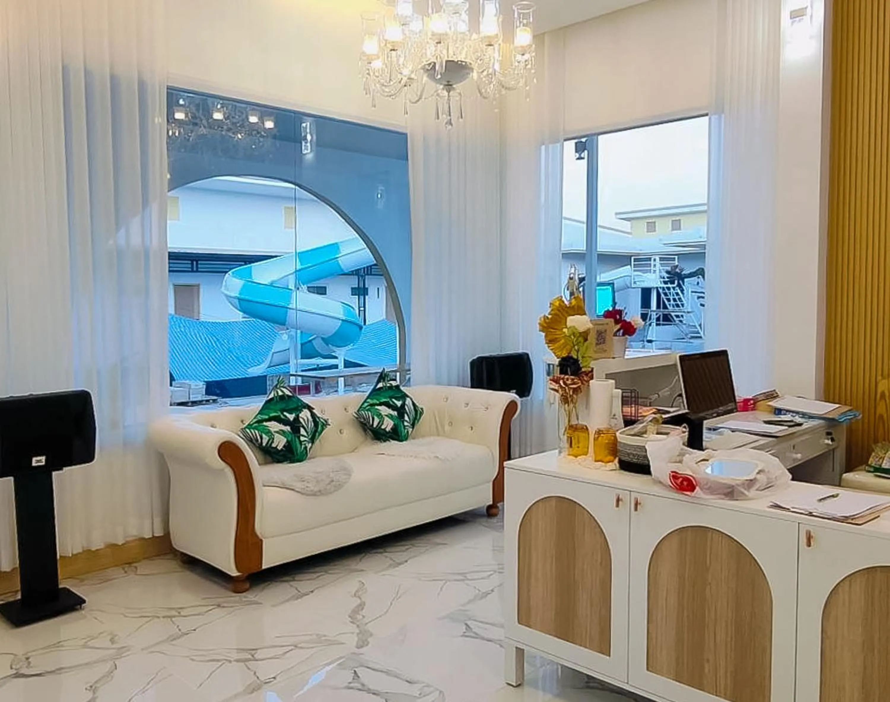 Lobby or reception, Bed in 189Premier Villa Lamphun