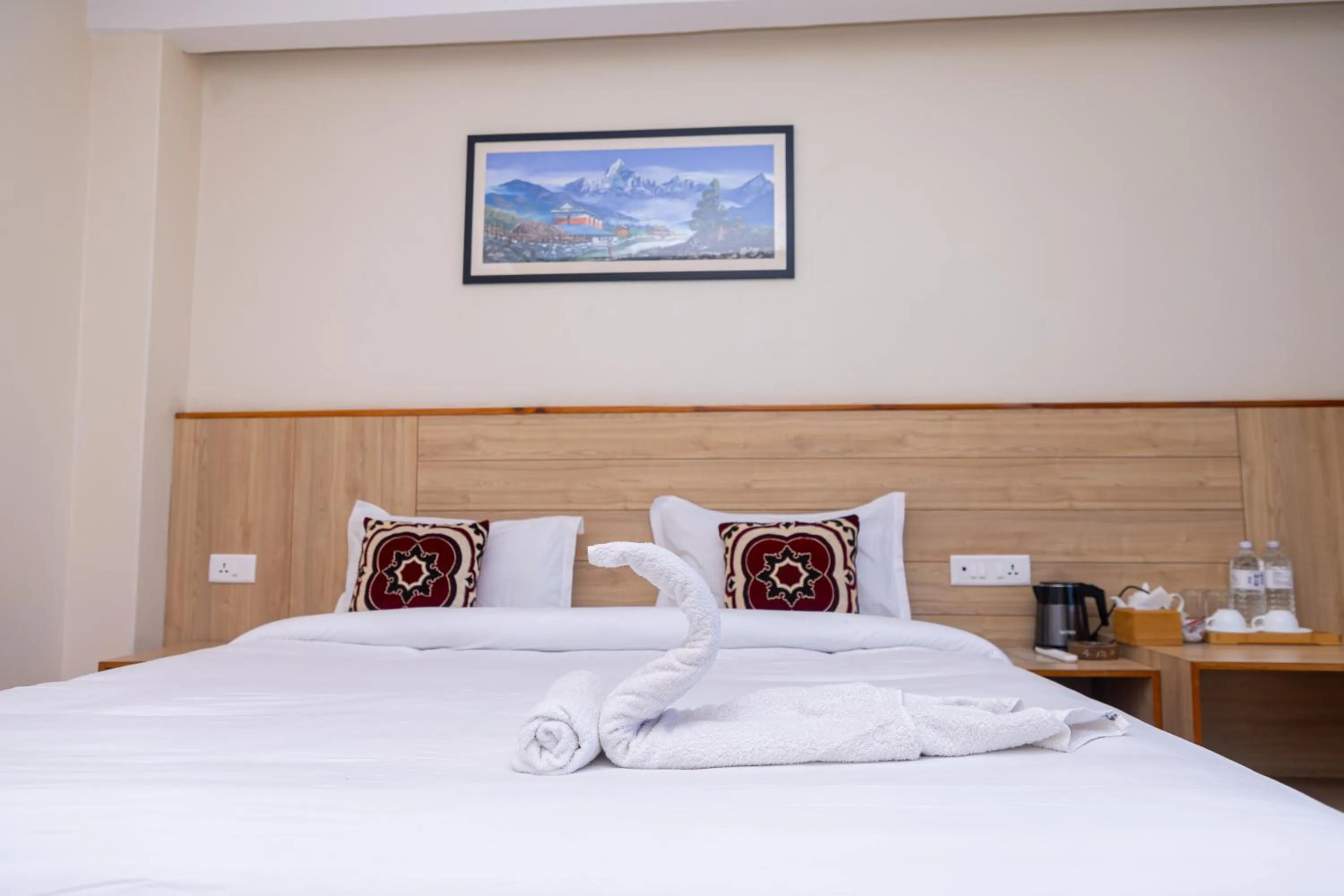 Bed in Samiyog Tourist Resort