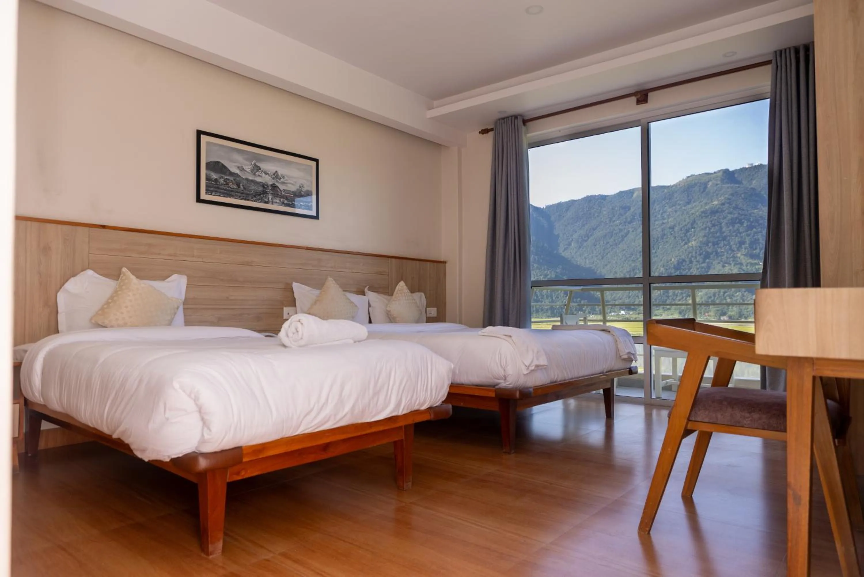 Bed in Samiyog Tourist Resort