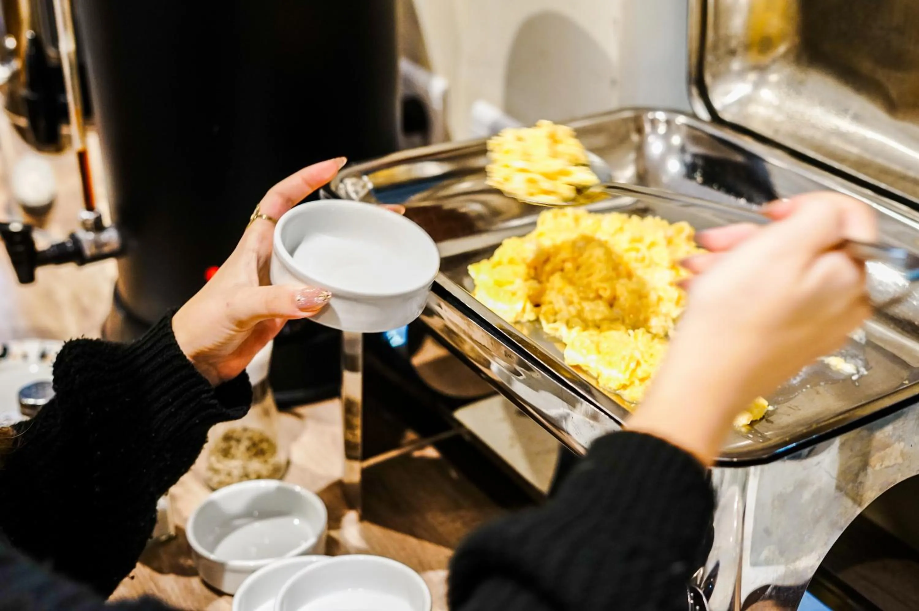 Buffet breakfast in GS Hotel