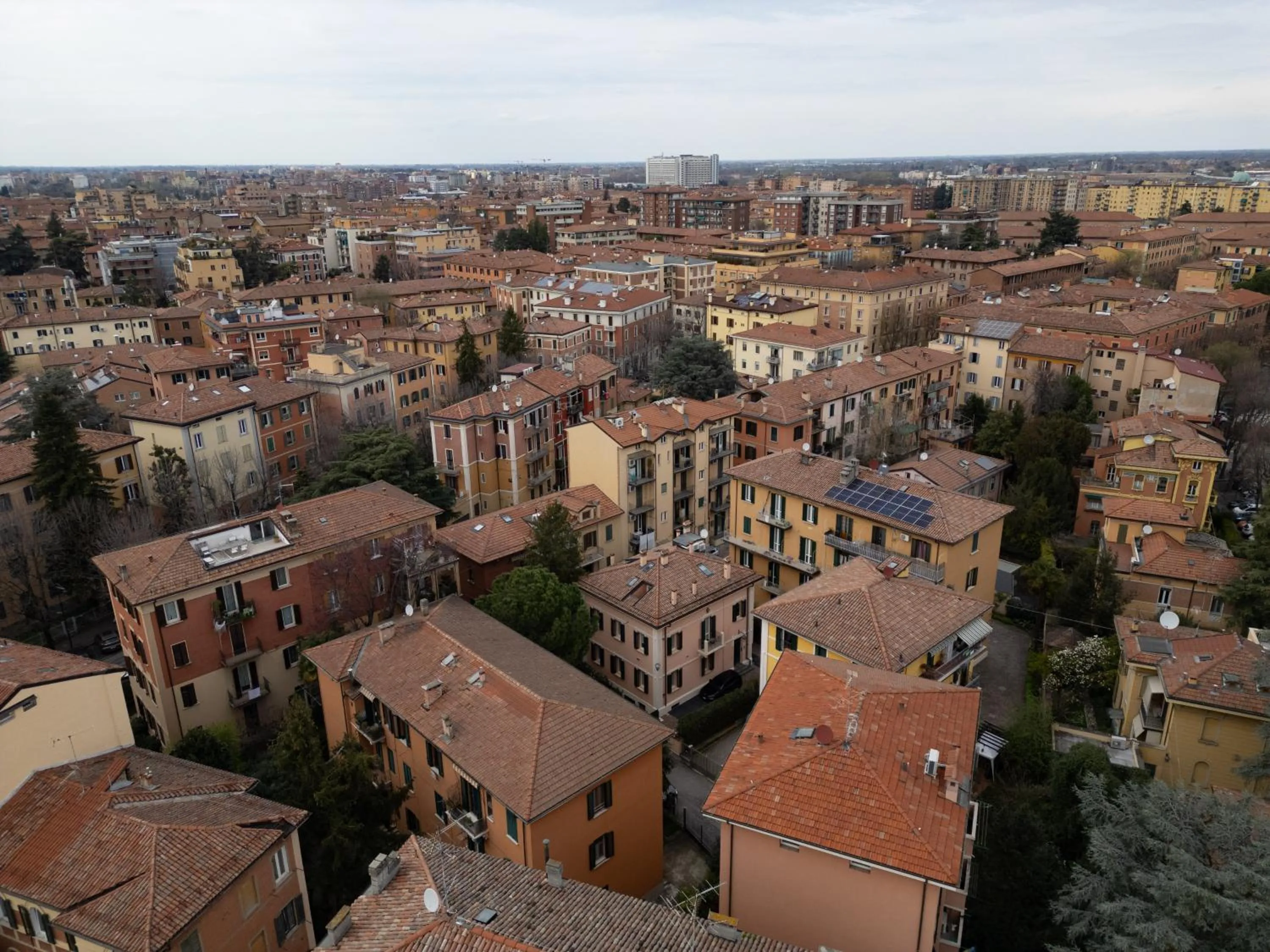 Bird's eye view in BolognaRoomscom - Villa Bottrigari