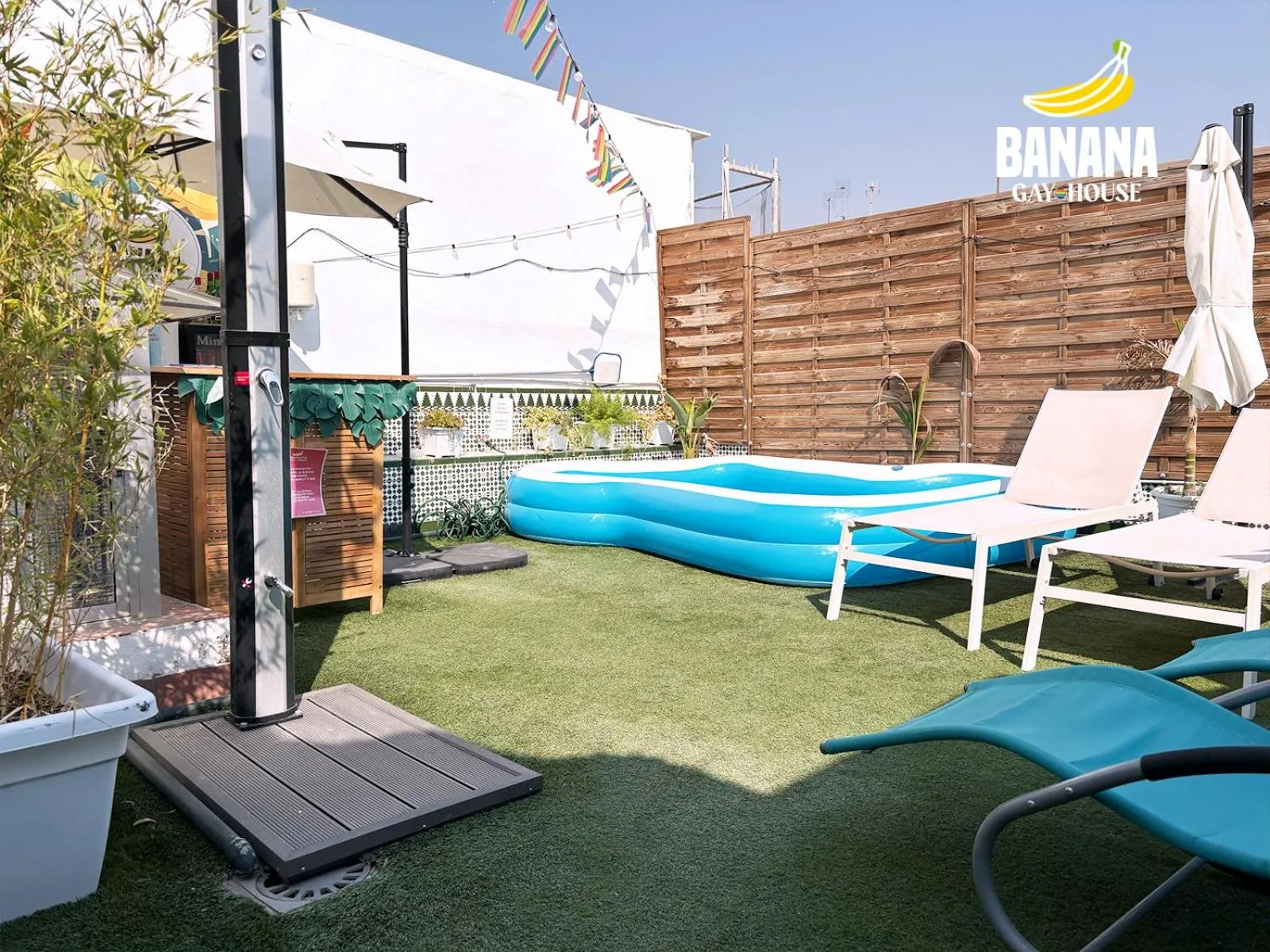 Balcony/Terrace in Banana Gay House - Only Men