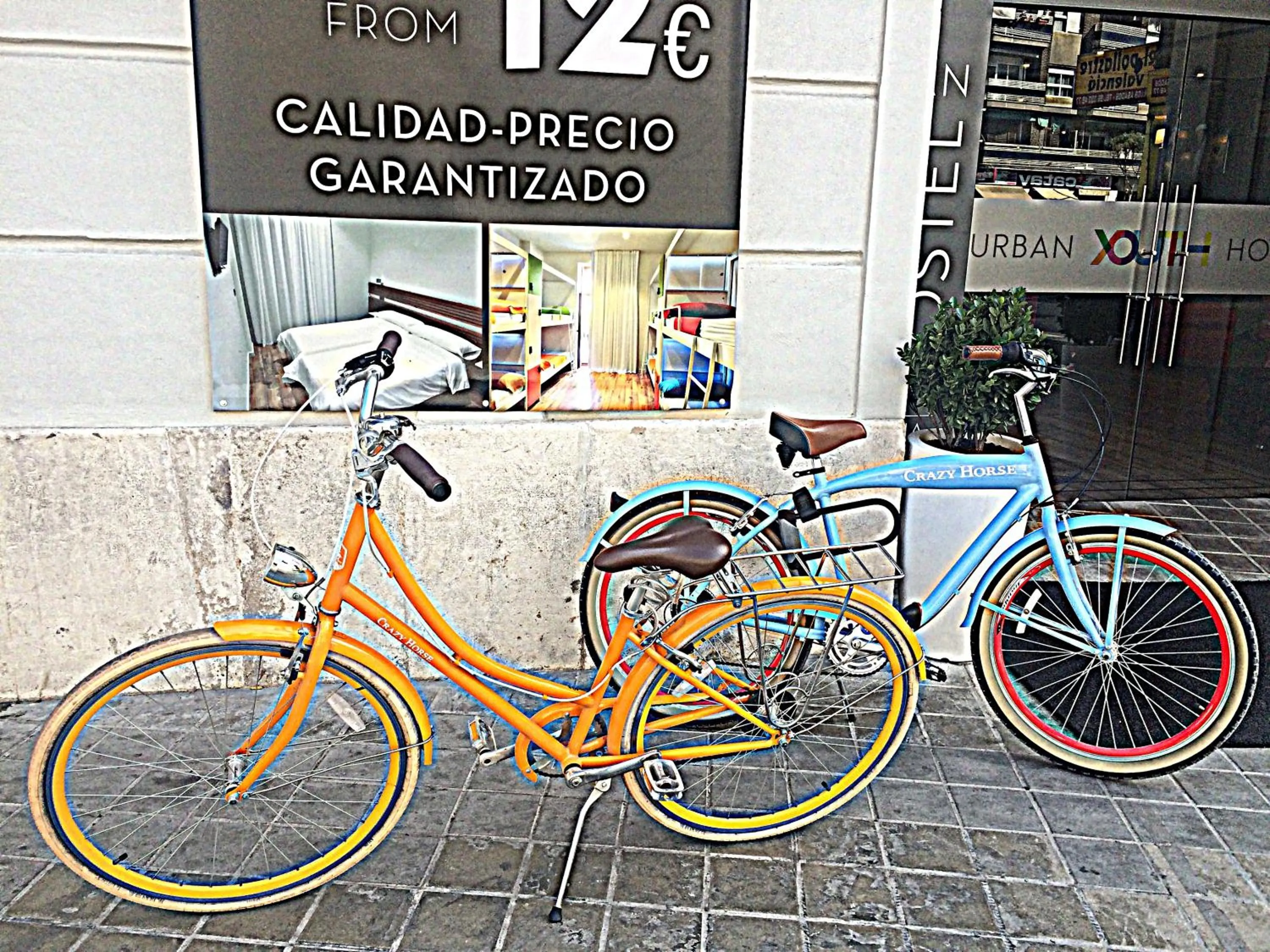 Cycling in Urban Youth Hostel