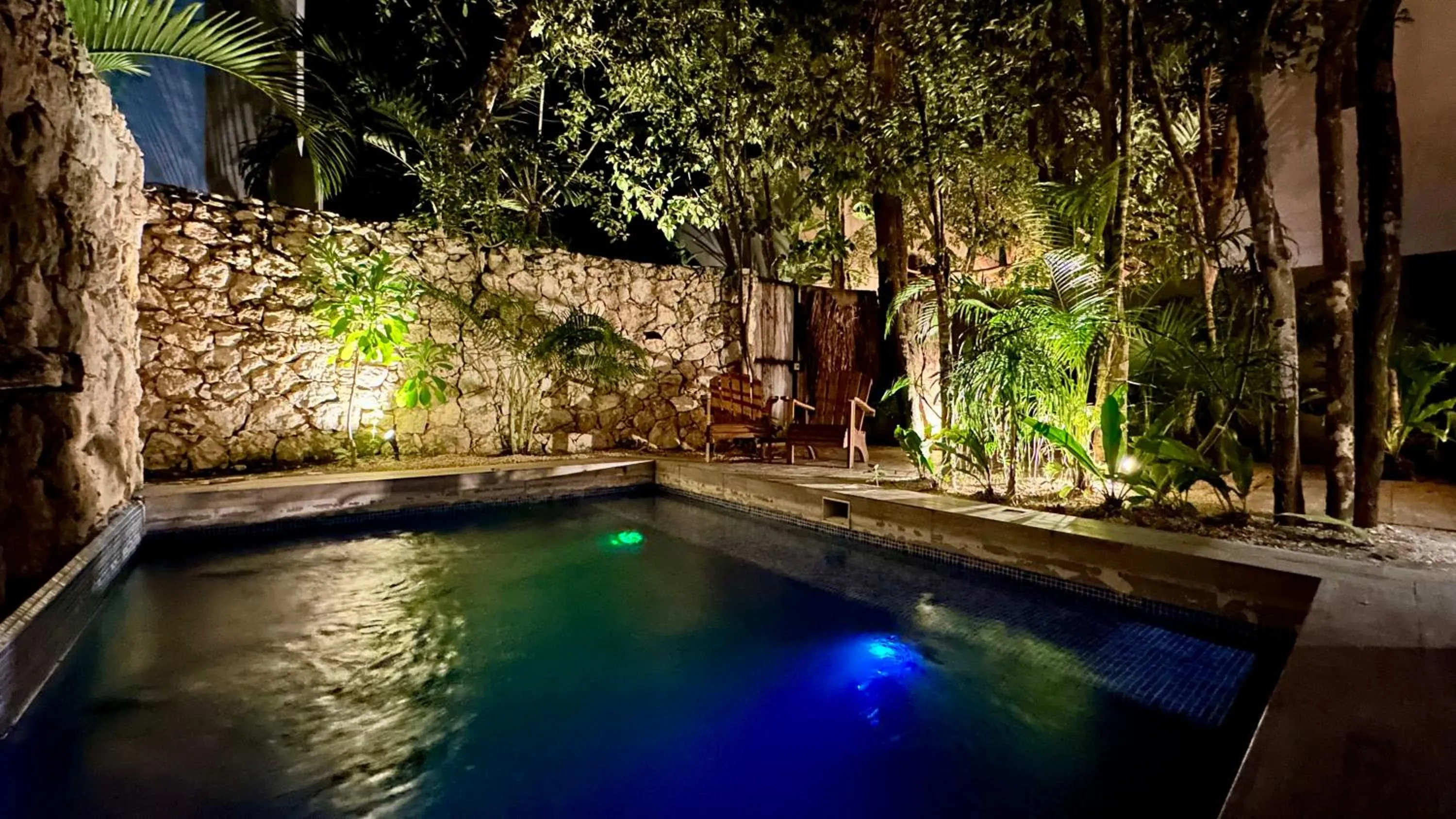 Pool view in Kuun Taak Tulum