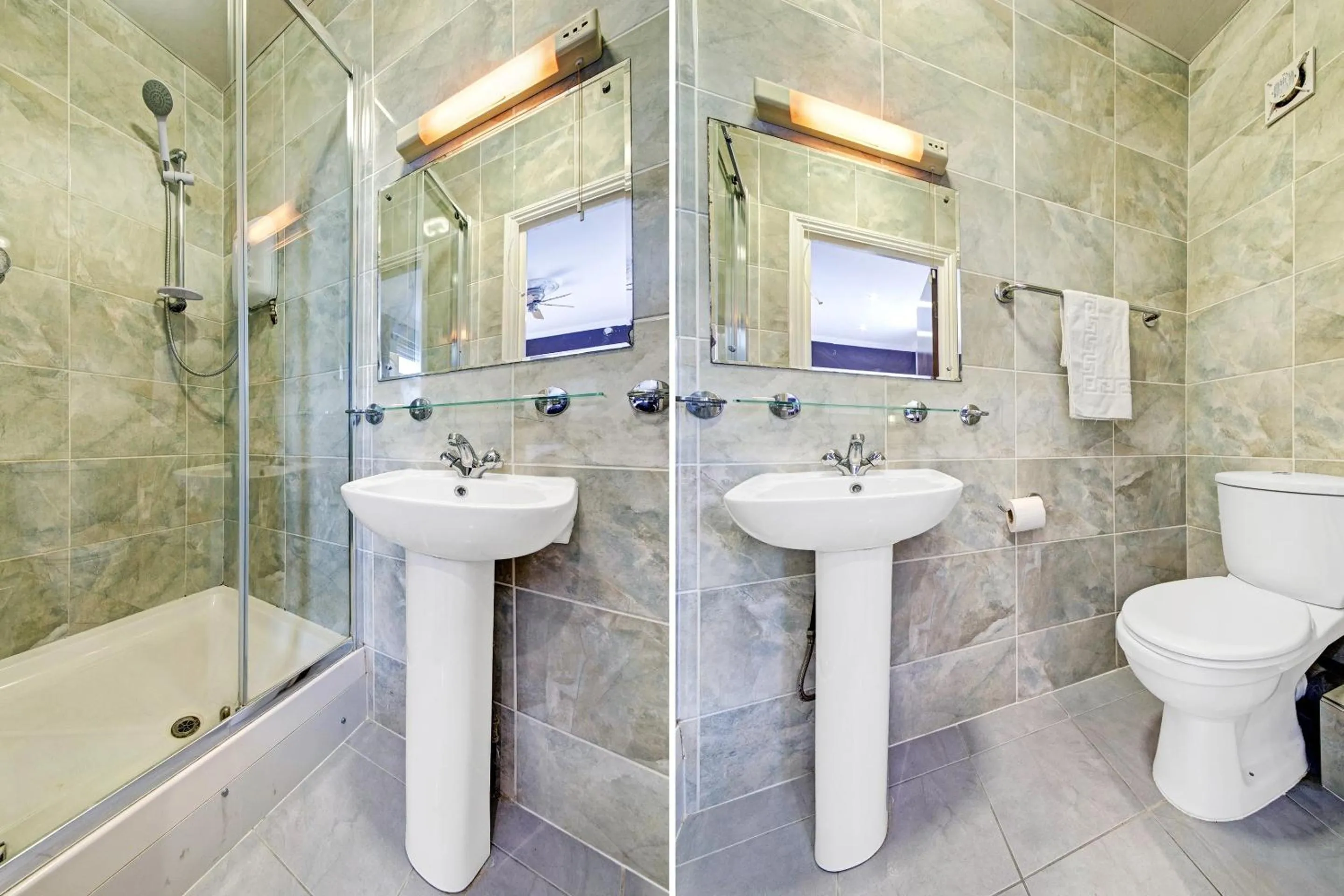 Bathroom in OYO Bostons Manor Hotel, Hanwell London