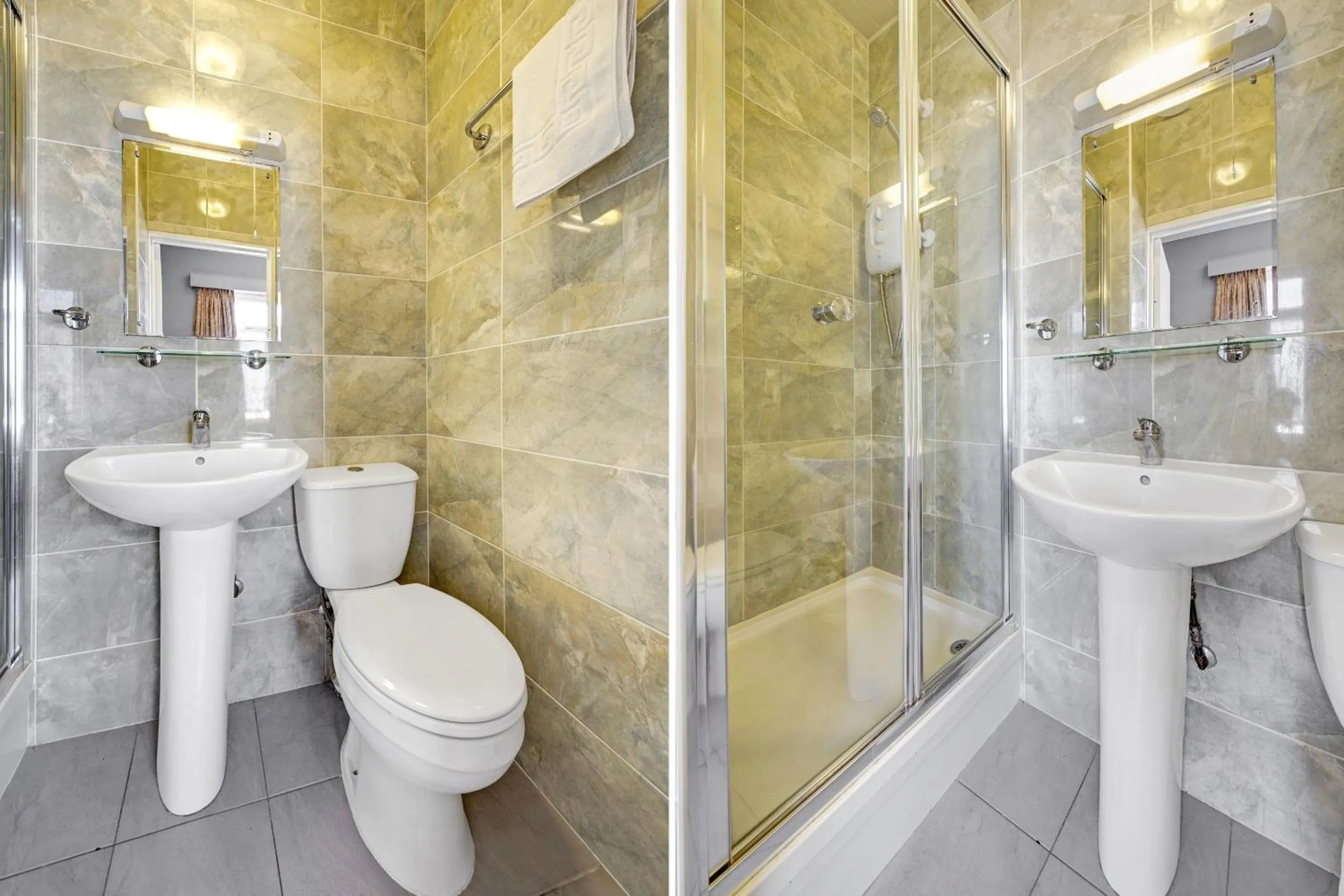 Bathroom in OYO Bostons Manor Hotel, Hanwell London