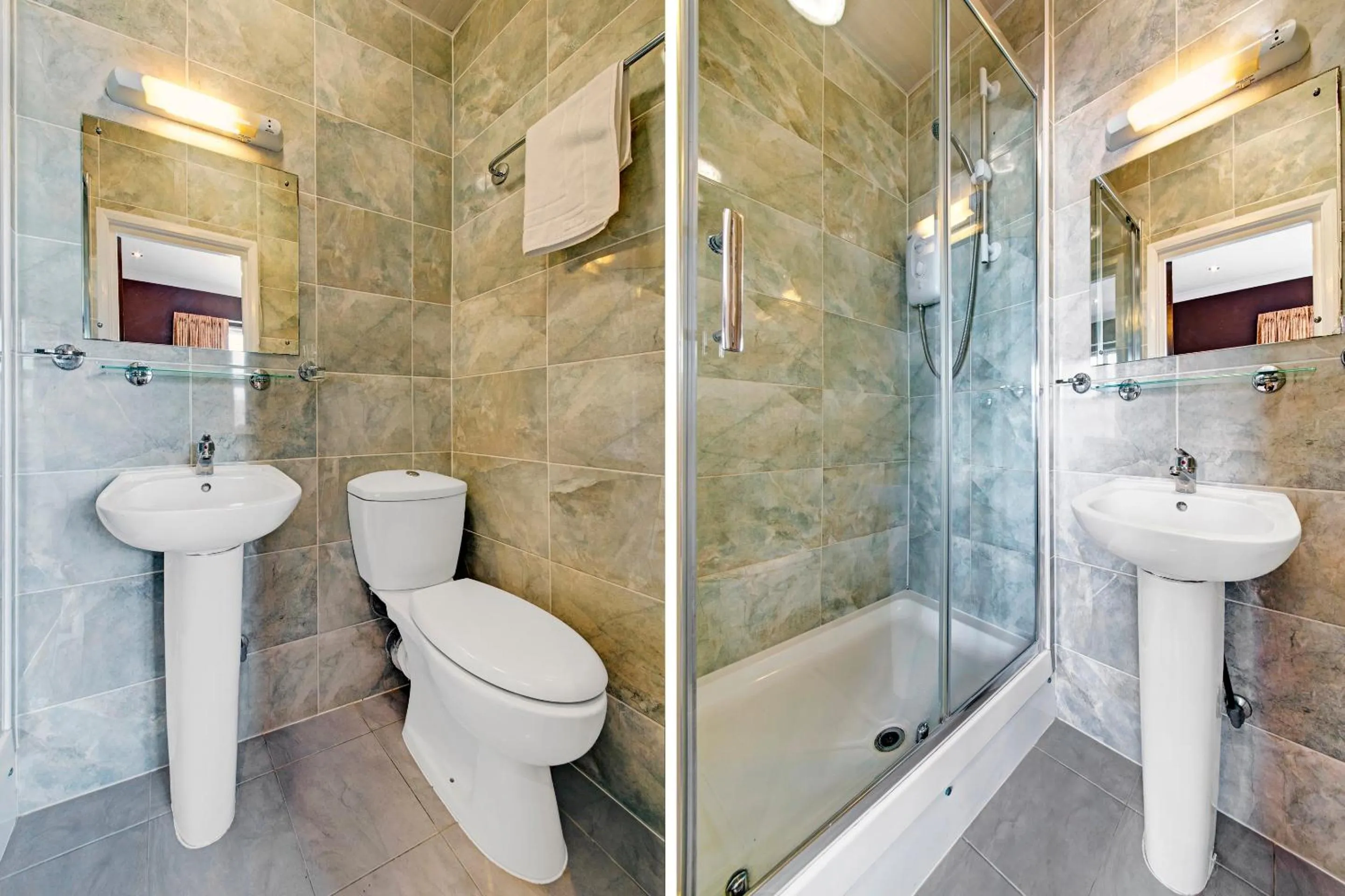 Bathroom in OYO Bostons Manor Hotel, Hanwell London