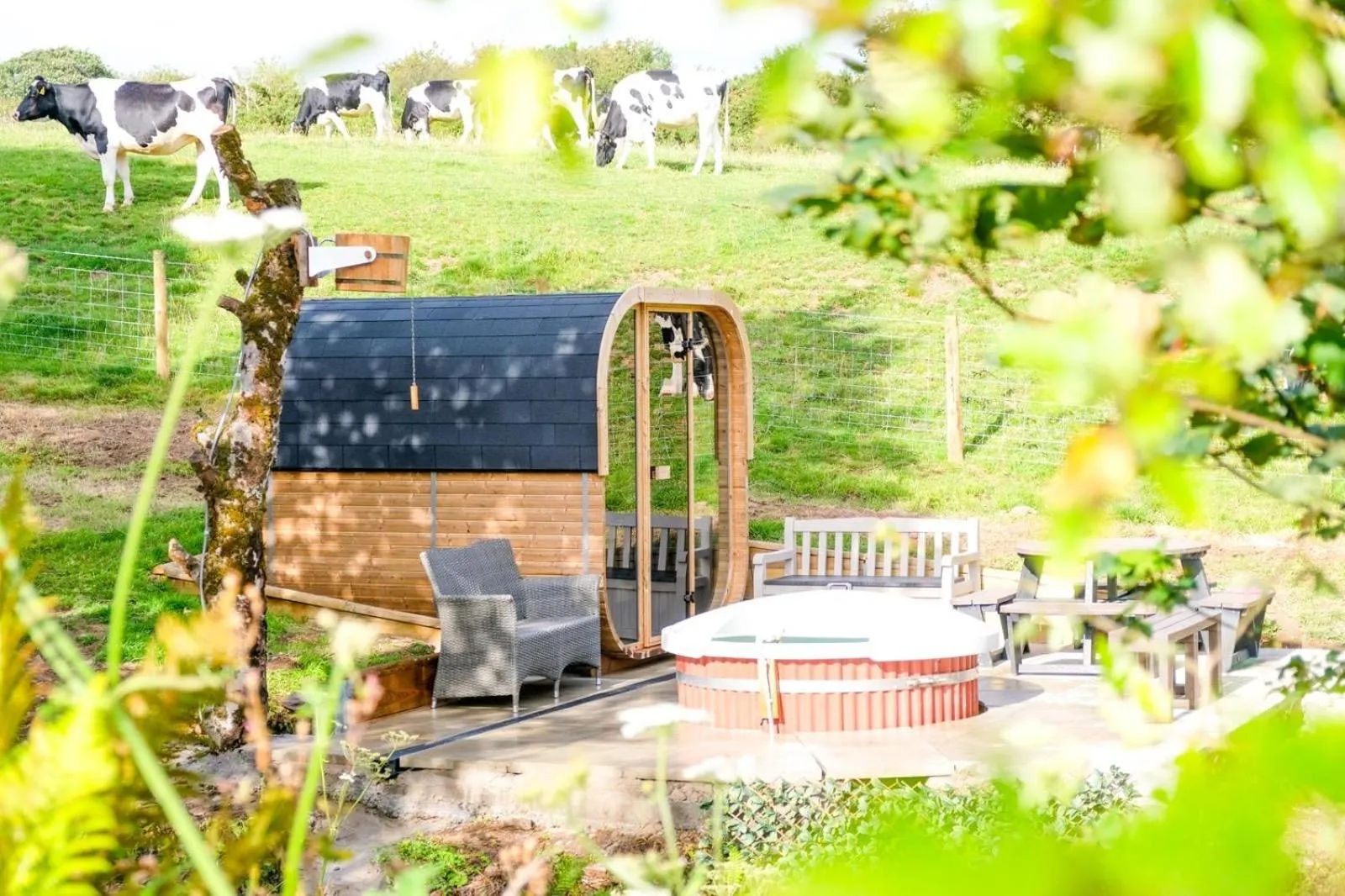 Sauna in Kidwelly Farmhouse B&B