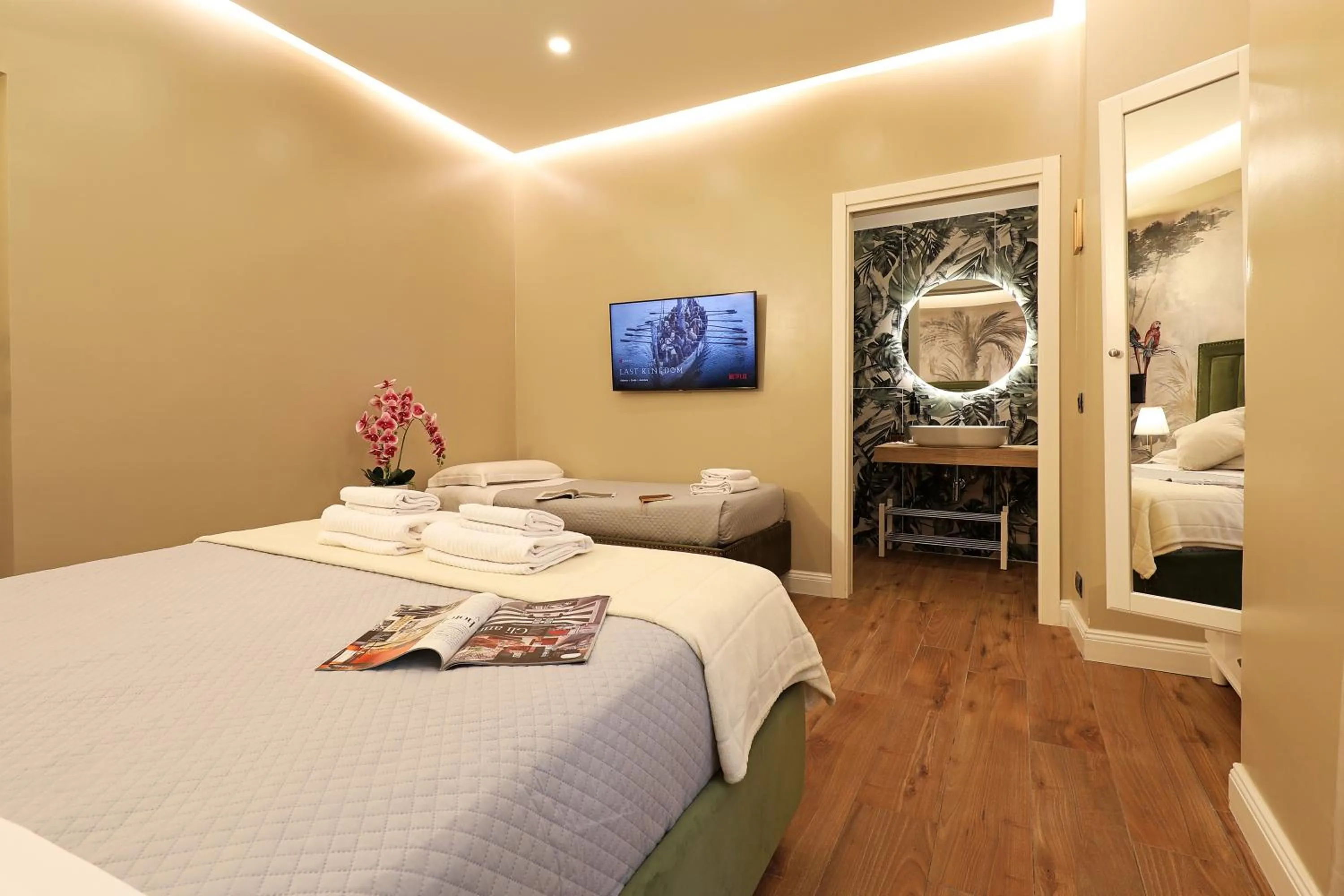 Decorative detail, Bed in Liberty Rome Suites - Liberty Collection