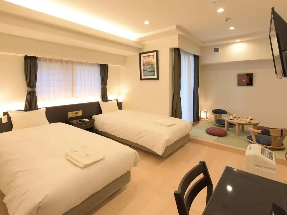 Bed in HOTEL BRILLIO ASAKUSABASHI