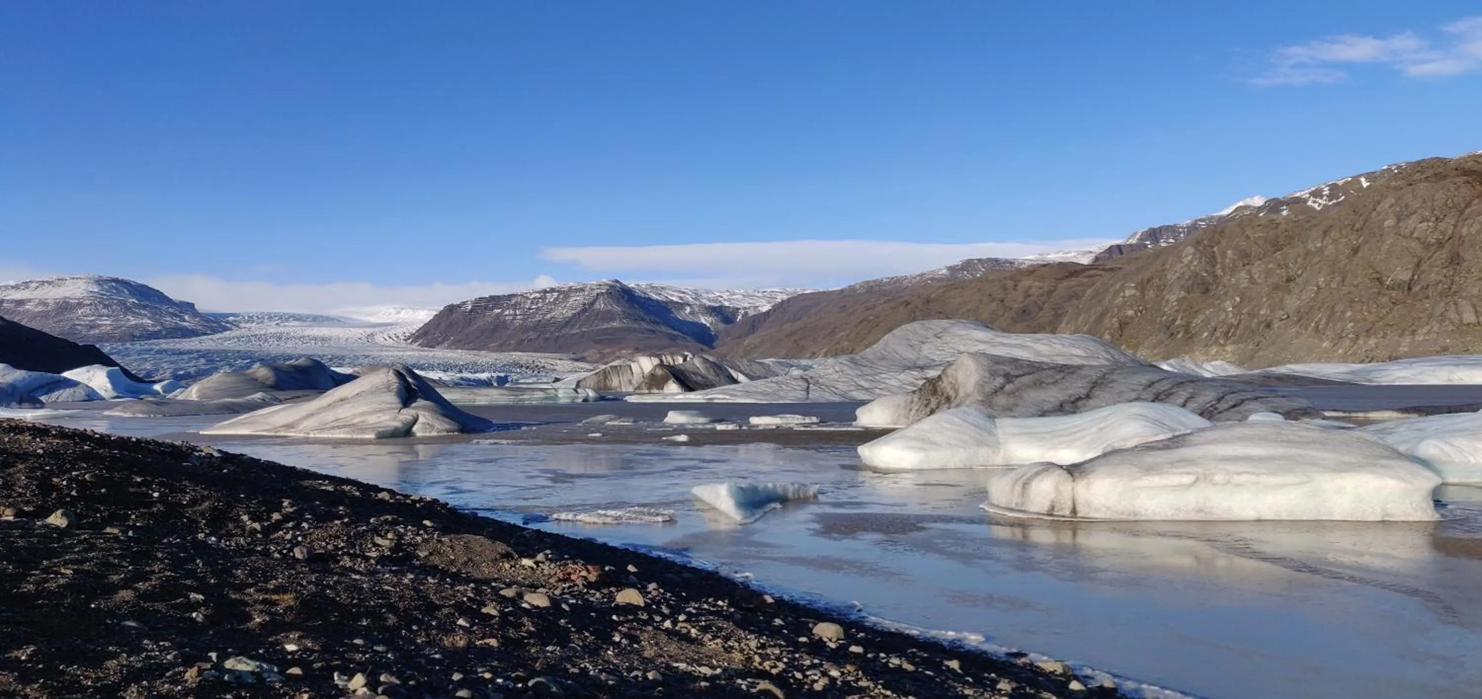 Natural landscape in Glacier World - Hoffell Guesthouse