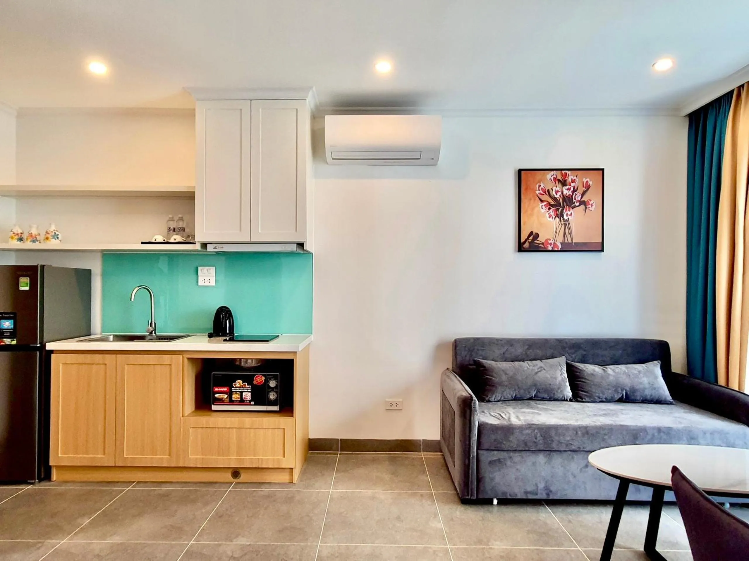 Living room in The Yen Residences Danang