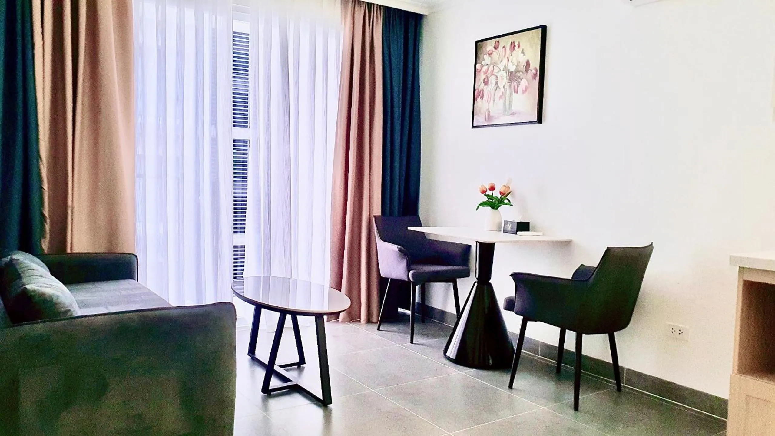 Living room in The Yen Residences Danang