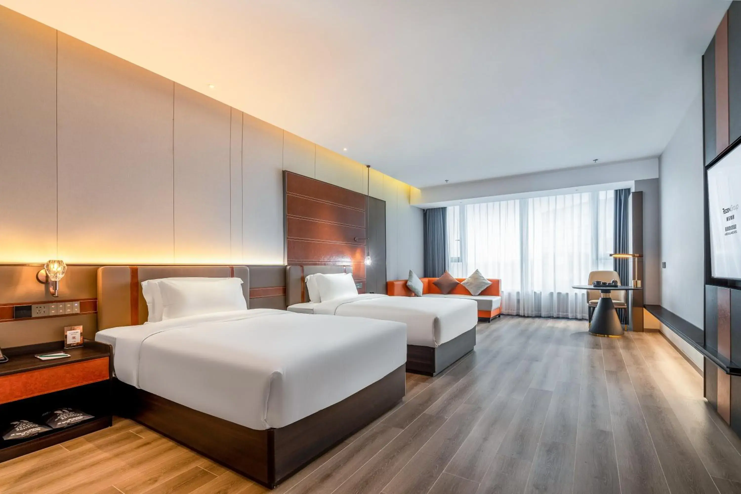 Deluxe Twin Room in The Puyan Hotel Hangzhou Jiubao Deluxe Twin Room in The Puyan Hotel Hangzhou Jiubao