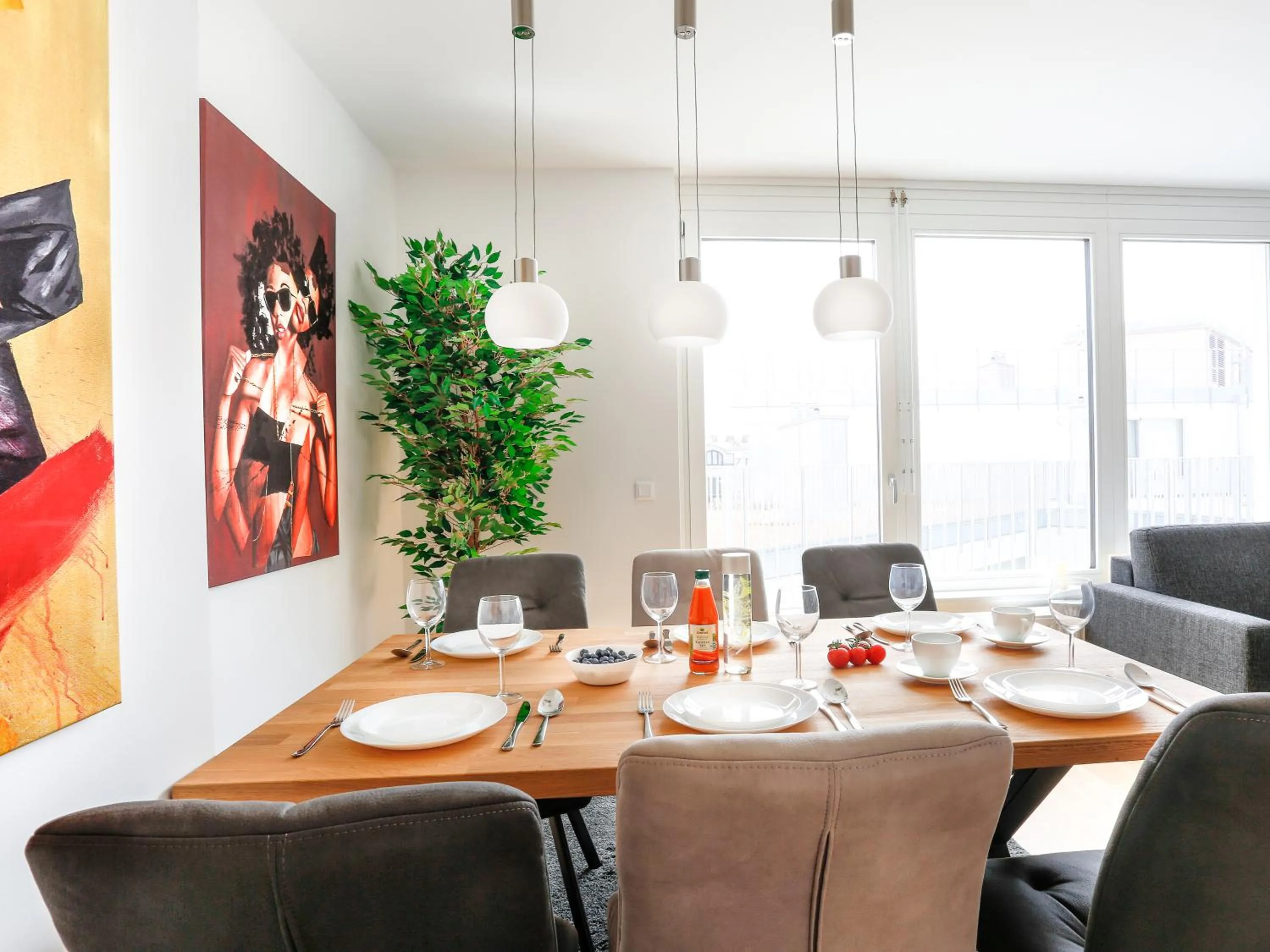Living room in Penthouse Apartments