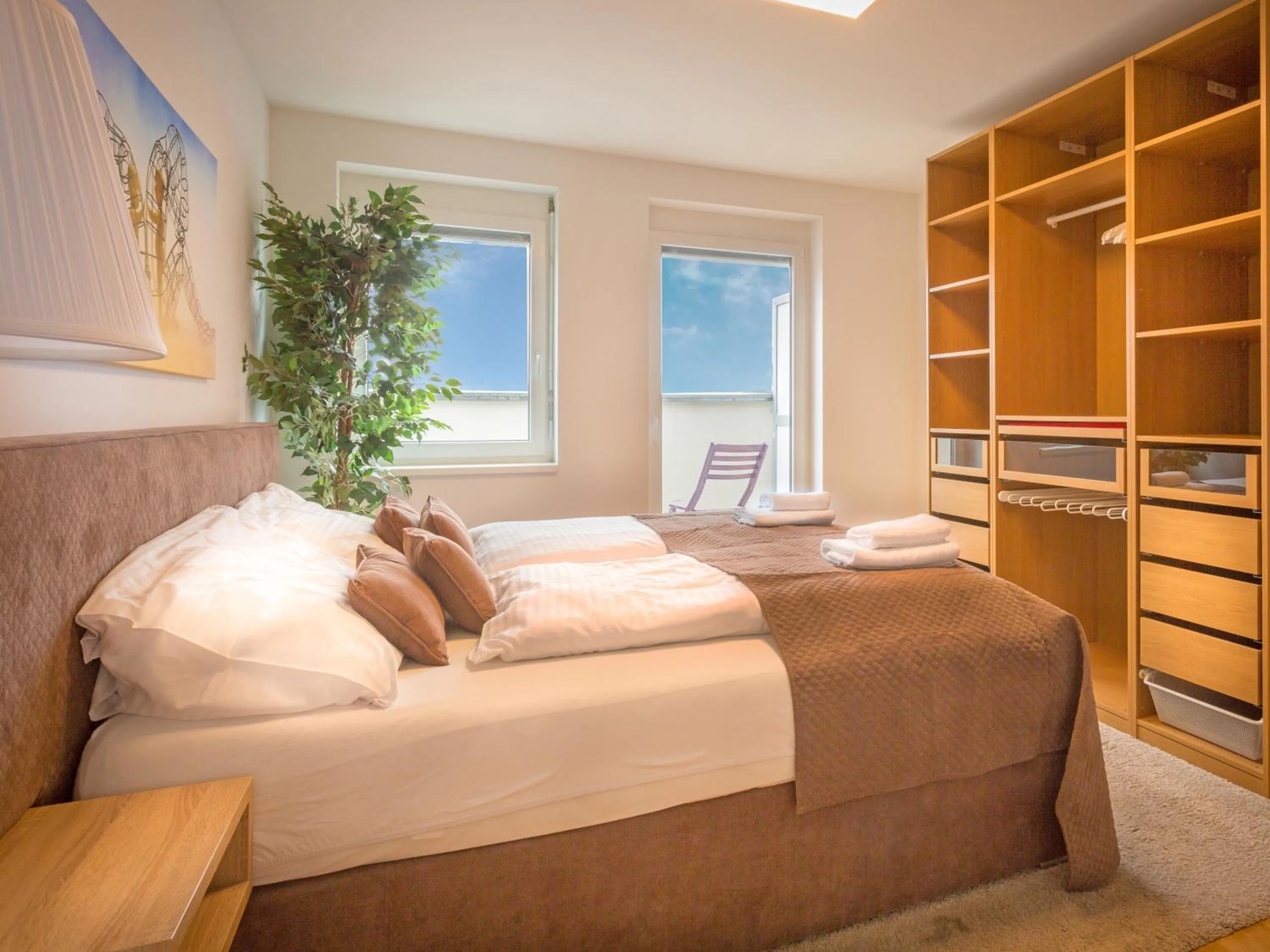 Bedroom in Penthouse Apartments