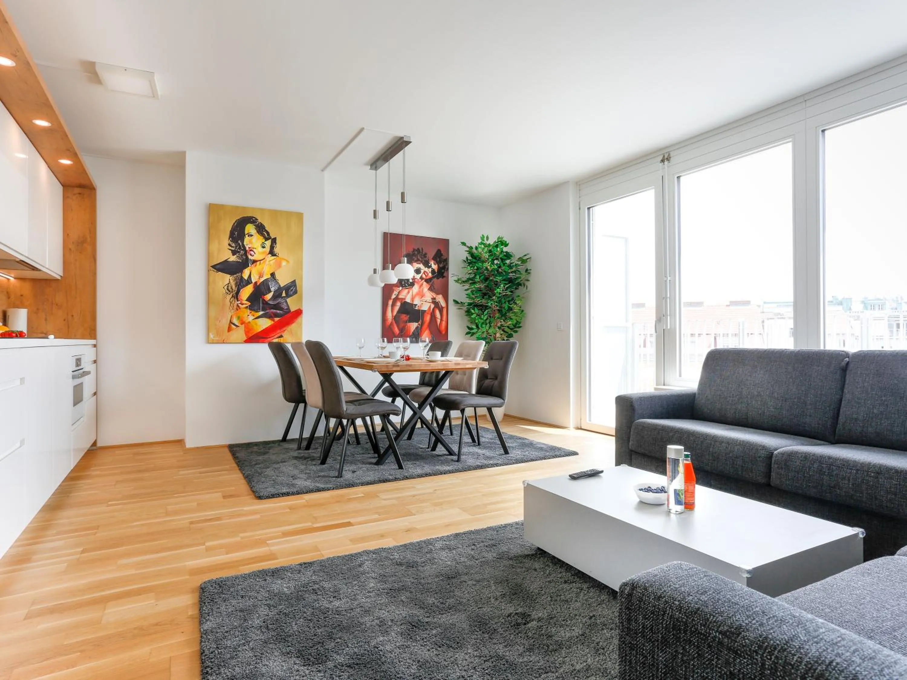 Kitchen or kitchenette in Penthouse Apartments