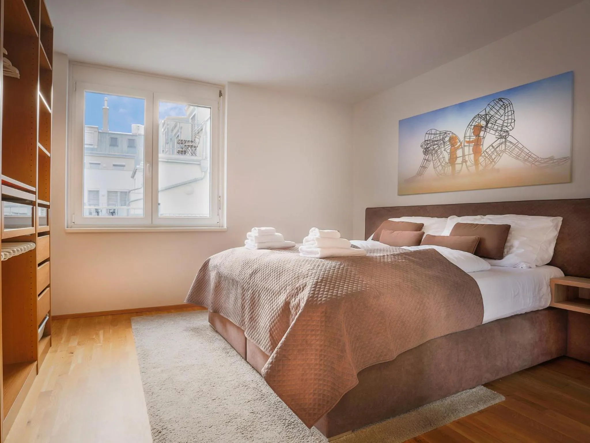 Bedroom in Penthouse Apartments