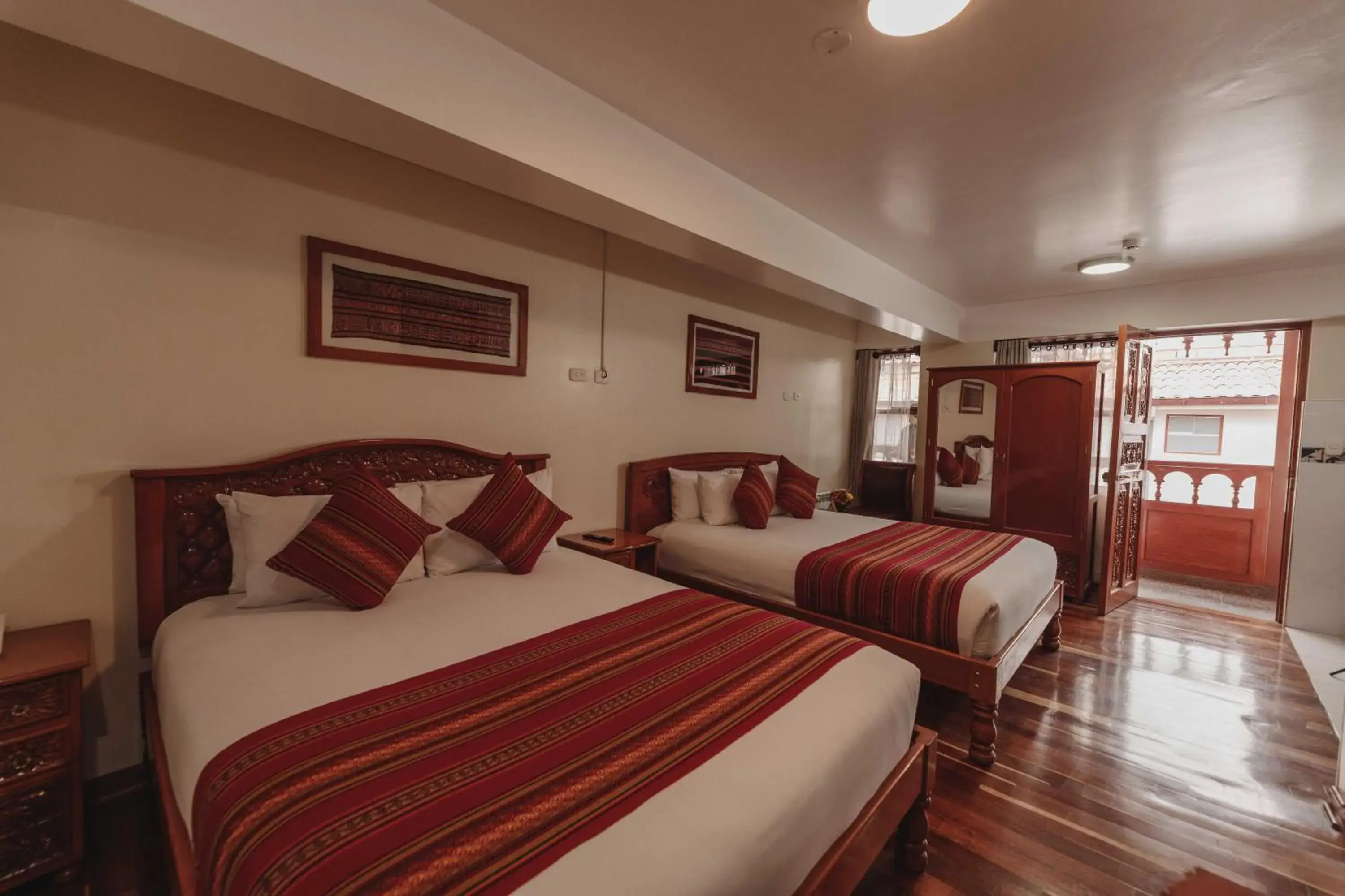 Deluxe Queen Room with Two Queen Beds in Quechua Hotel Cusco Deluxe Queen Room with Two Queen Beds in Quechua Hotel Cusco