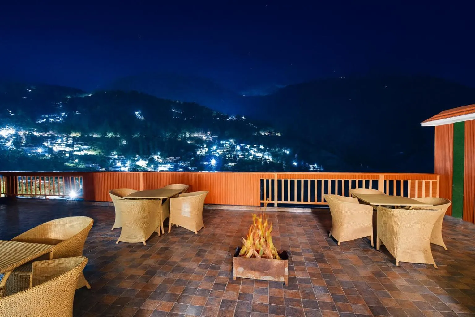 Balcony/Terrace in Hotel Pawan Regency- Best Mountain View Hotel In McLeodganj