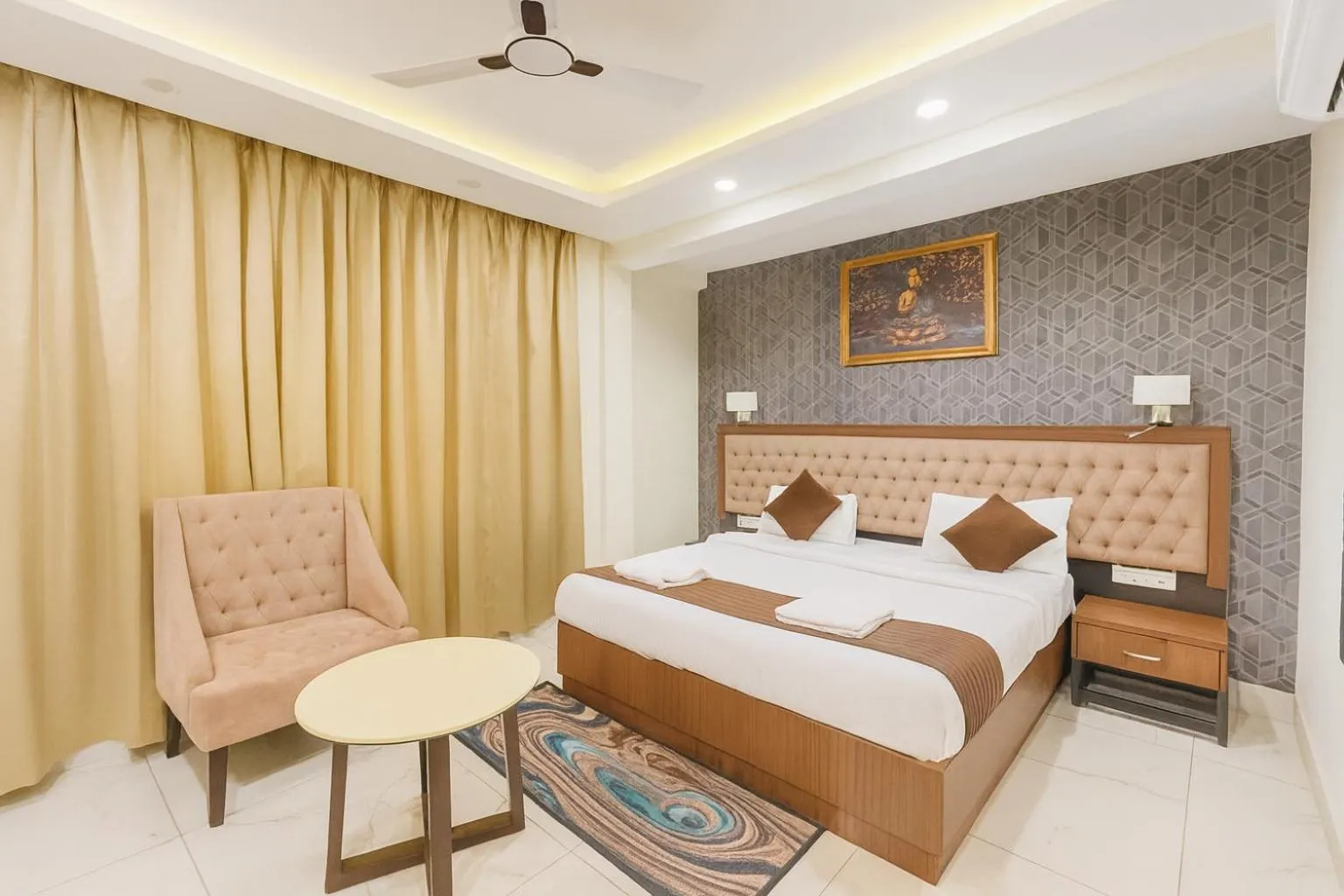 Bedroom in Hotel Pawan Regency- Best Mountain View Hotel In McLeodganj