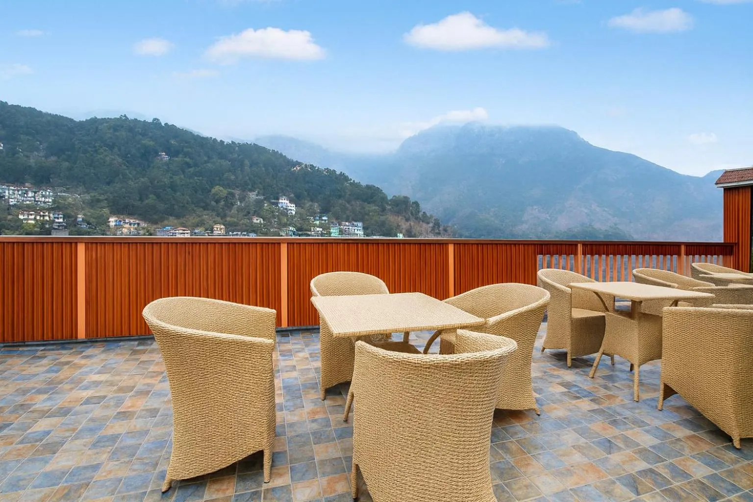 Balcony/Terrace in Hotel Pawan Regency- Best Mountain View Hotel In McLeodganj