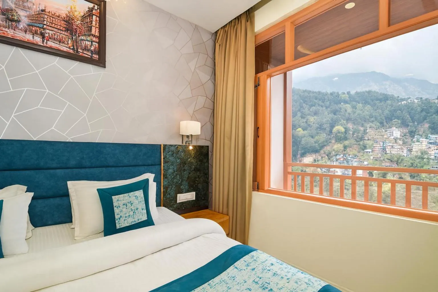 Bedroom in Hotel Pawan Regency- Best Mountain View Hotel In McLeodganj