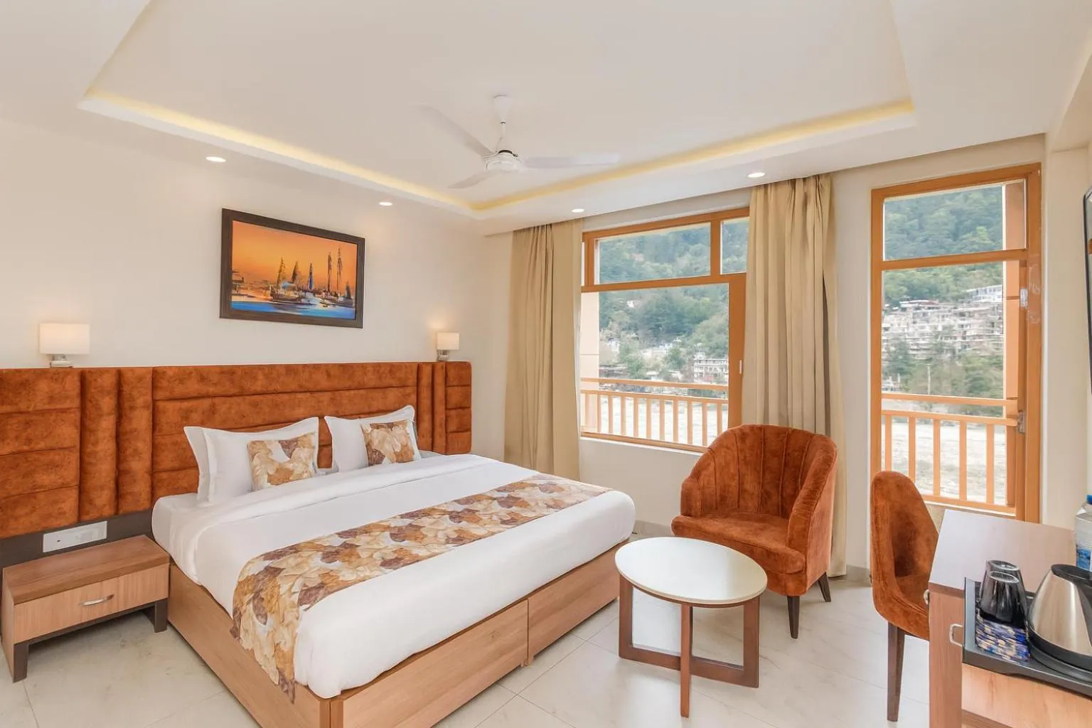 Bedroom in Hotel Pawan Regency- Best Mountain View Hotel In McLeodganj
