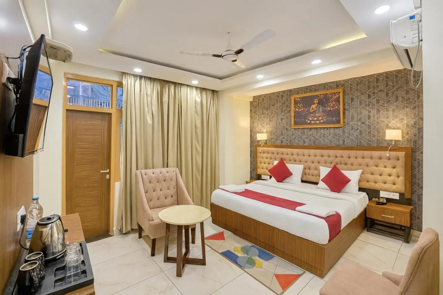 Bedroom in Hotel Pawan Regency- Best Mountain View Hotel In McLeodganj