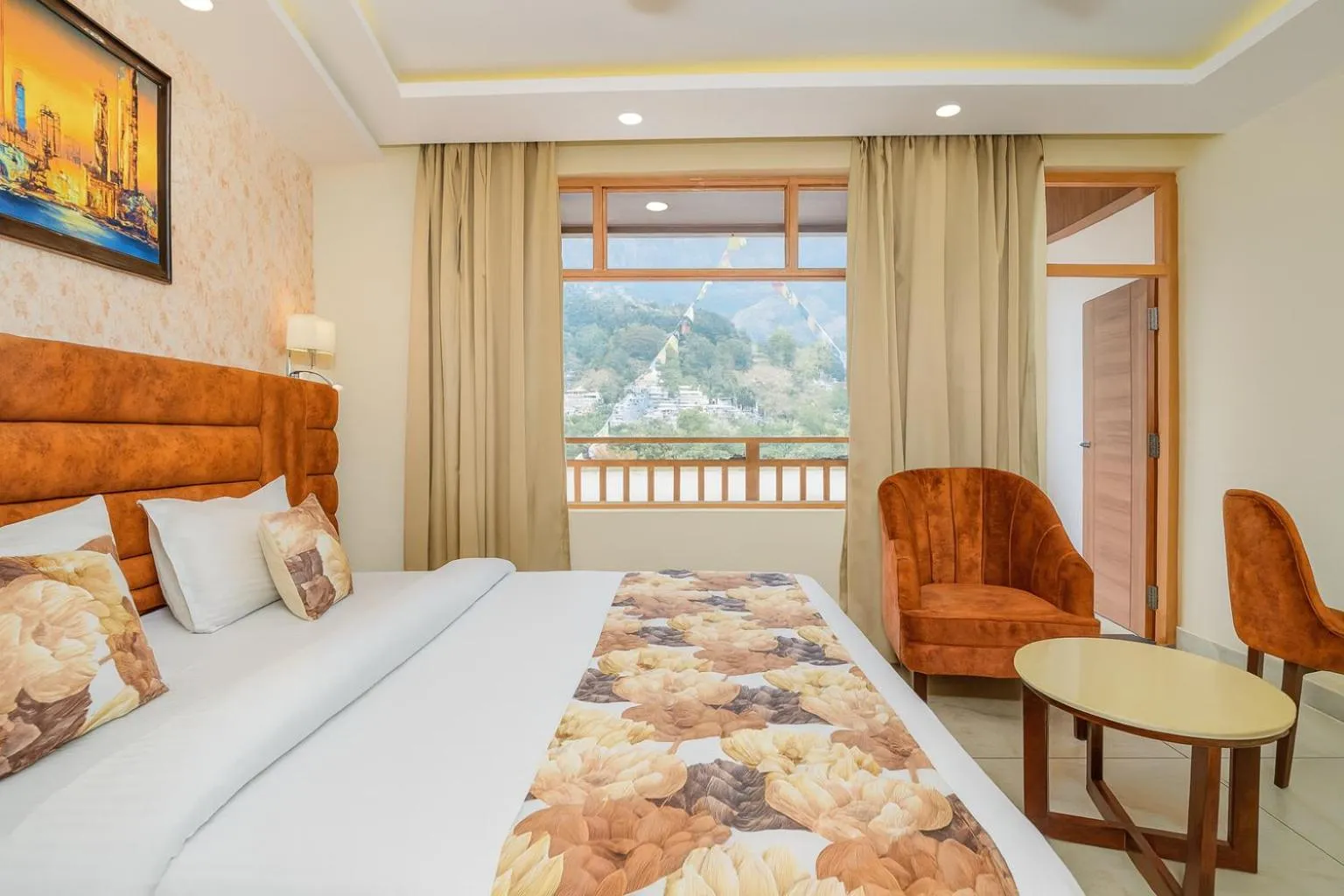 Bedroom in Hotel Pawan Regency- Best Mountain View Hotel In McLeodganj