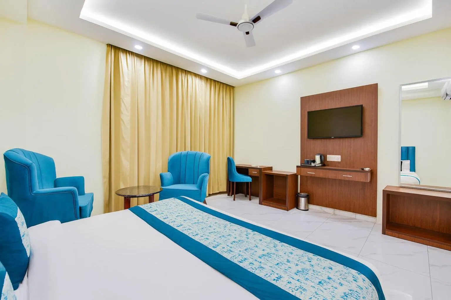 Bedroom in Hotel Pawan Regency- Best Mountain View Hotel In McLeodganj