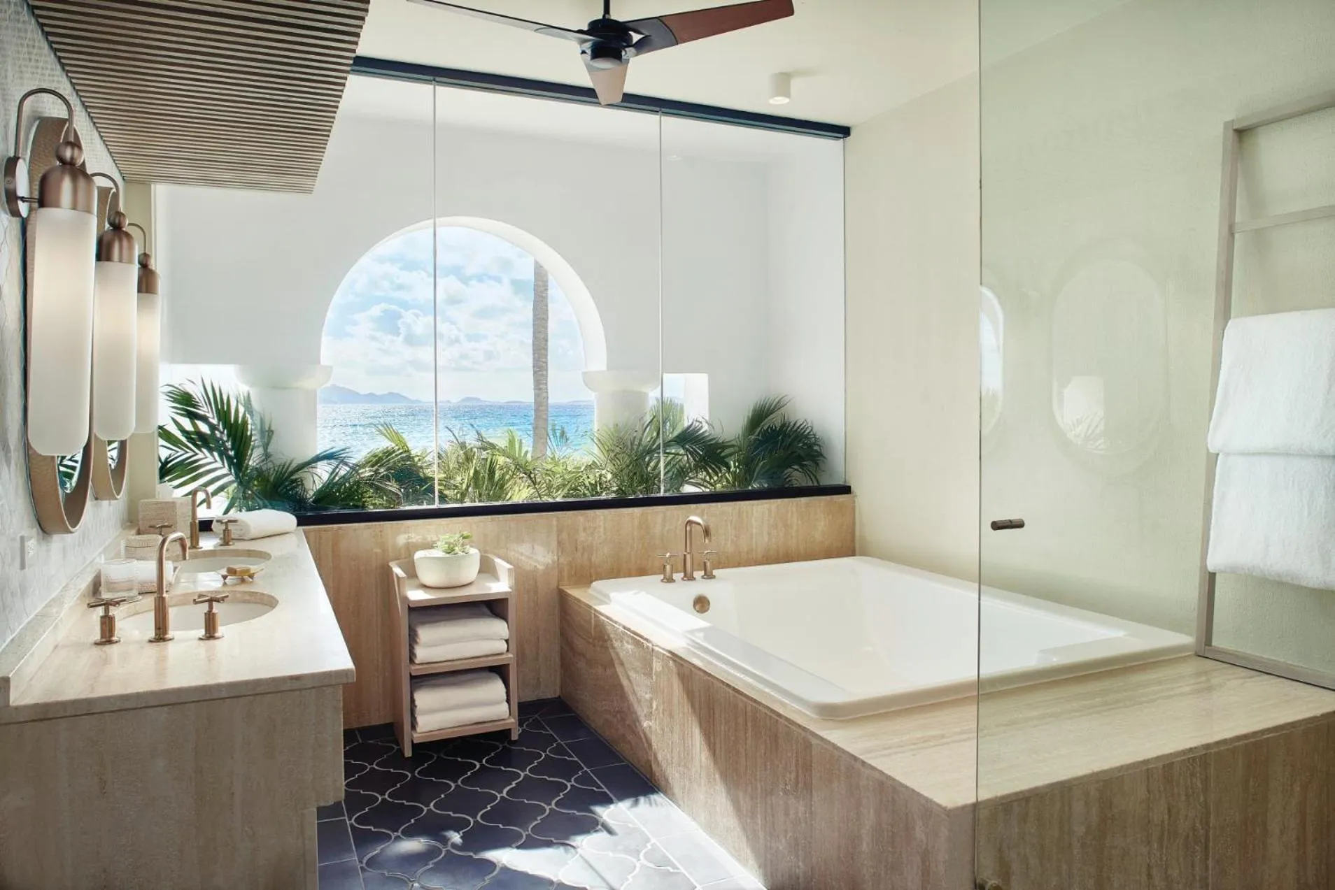 Bathroom, Bed in Cap Juluca, A Belmond Hotel, Anguilla