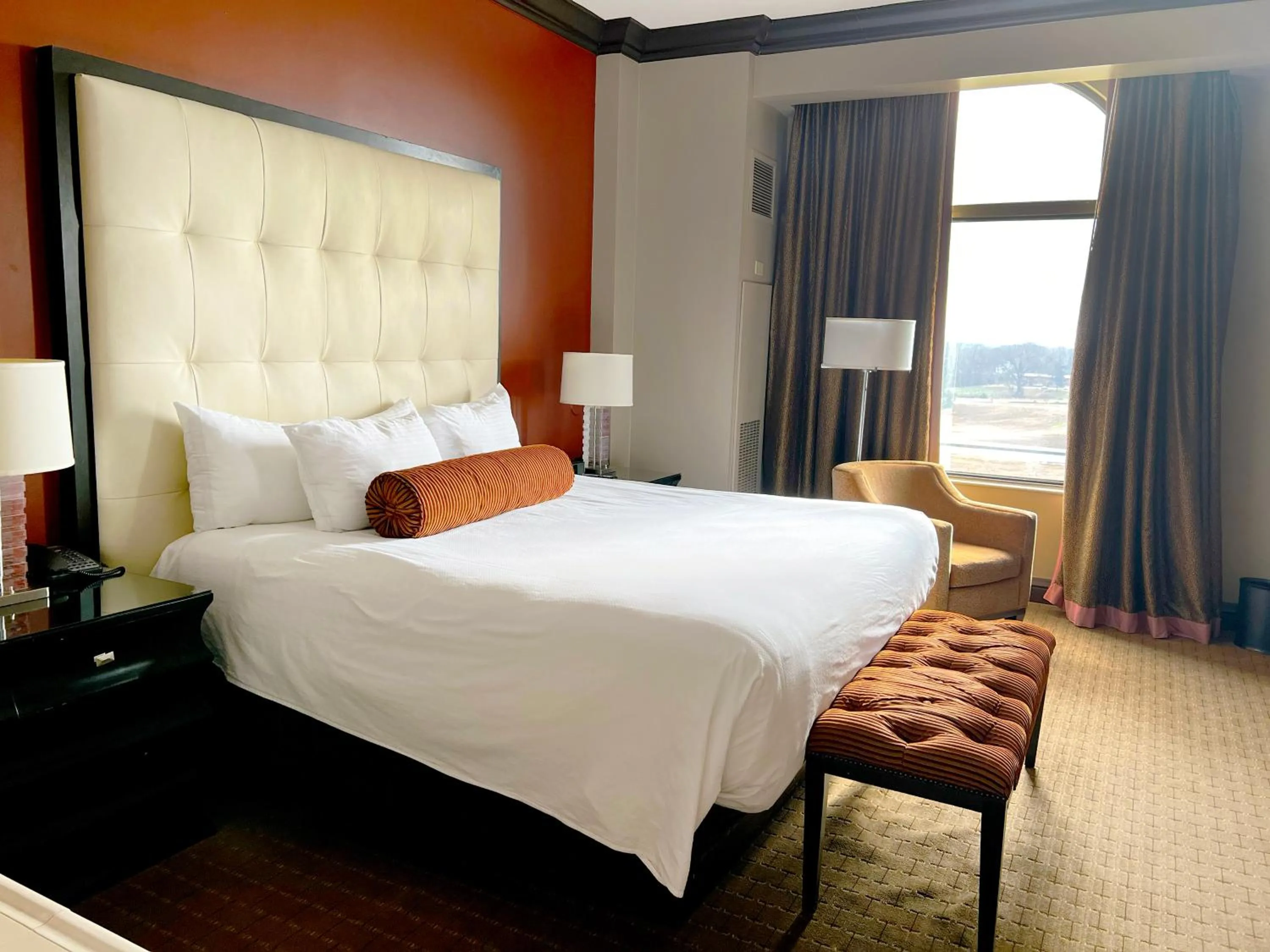 Bed in Ameristar Casino Hotel Vicksburg, Ms.