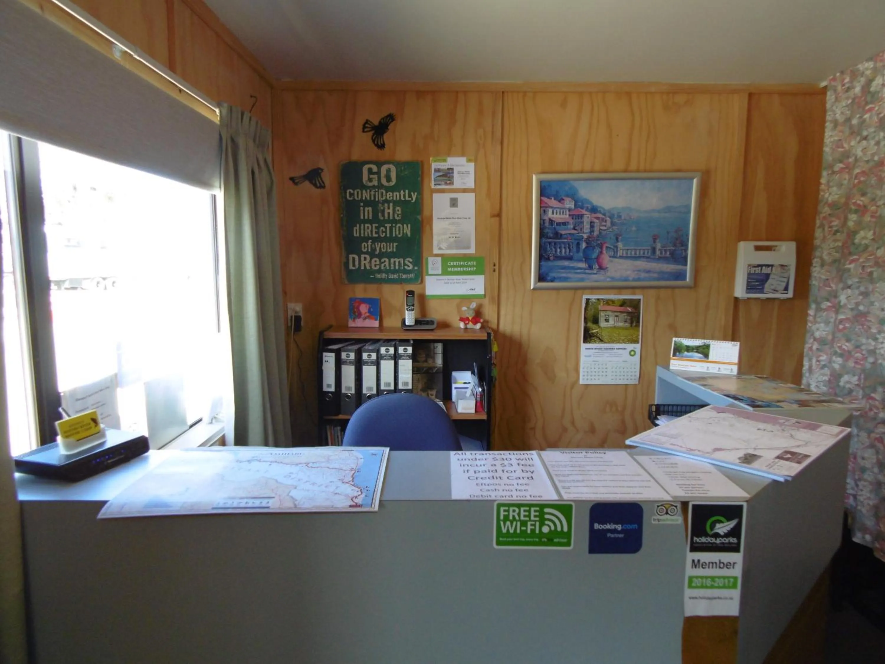 Lobby or reception in Glenavys Waitaki River Motor Camp