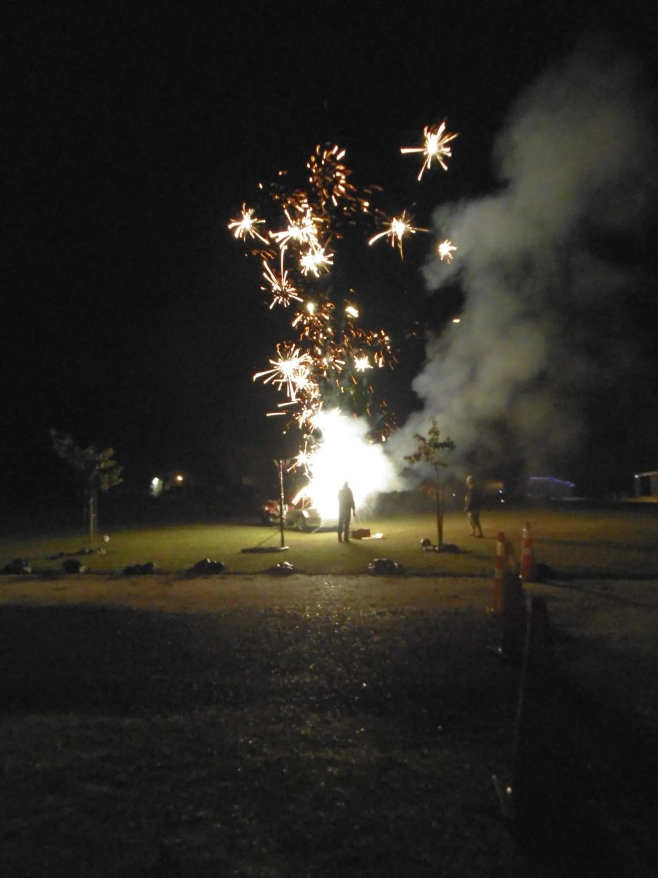 Evening entertainment in Glenavys Waitaki River Motor Camp