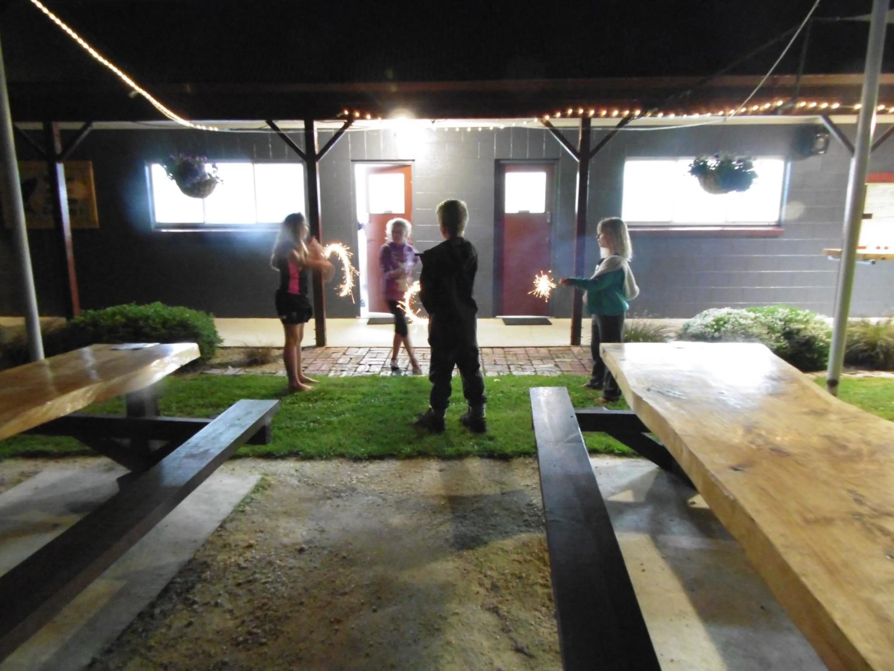 Night in Glenavys Waitaki River Motor Camp