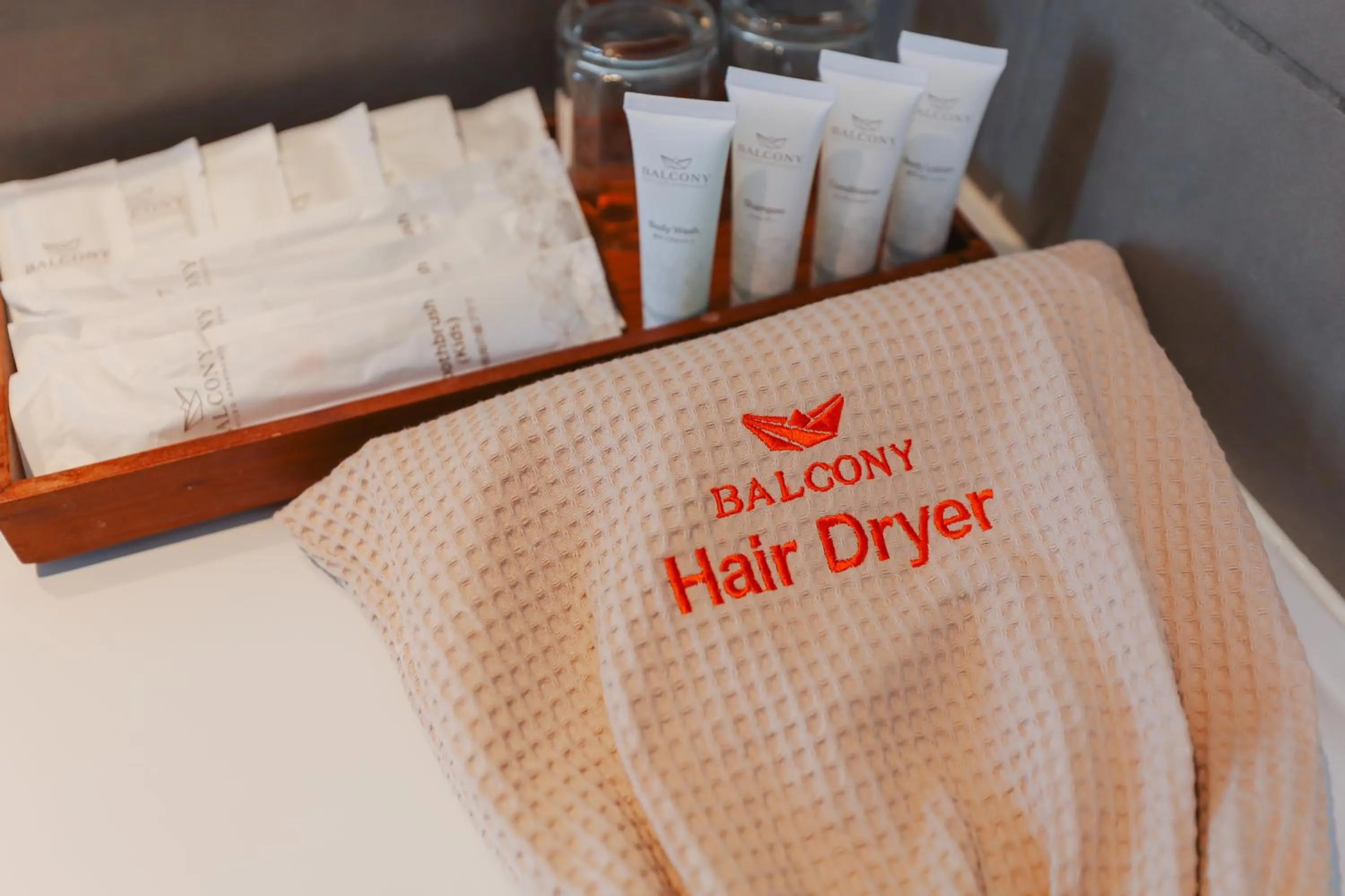 Text overlay in Balcony Courtyard Sriracha Hotel & Serviced Apartments