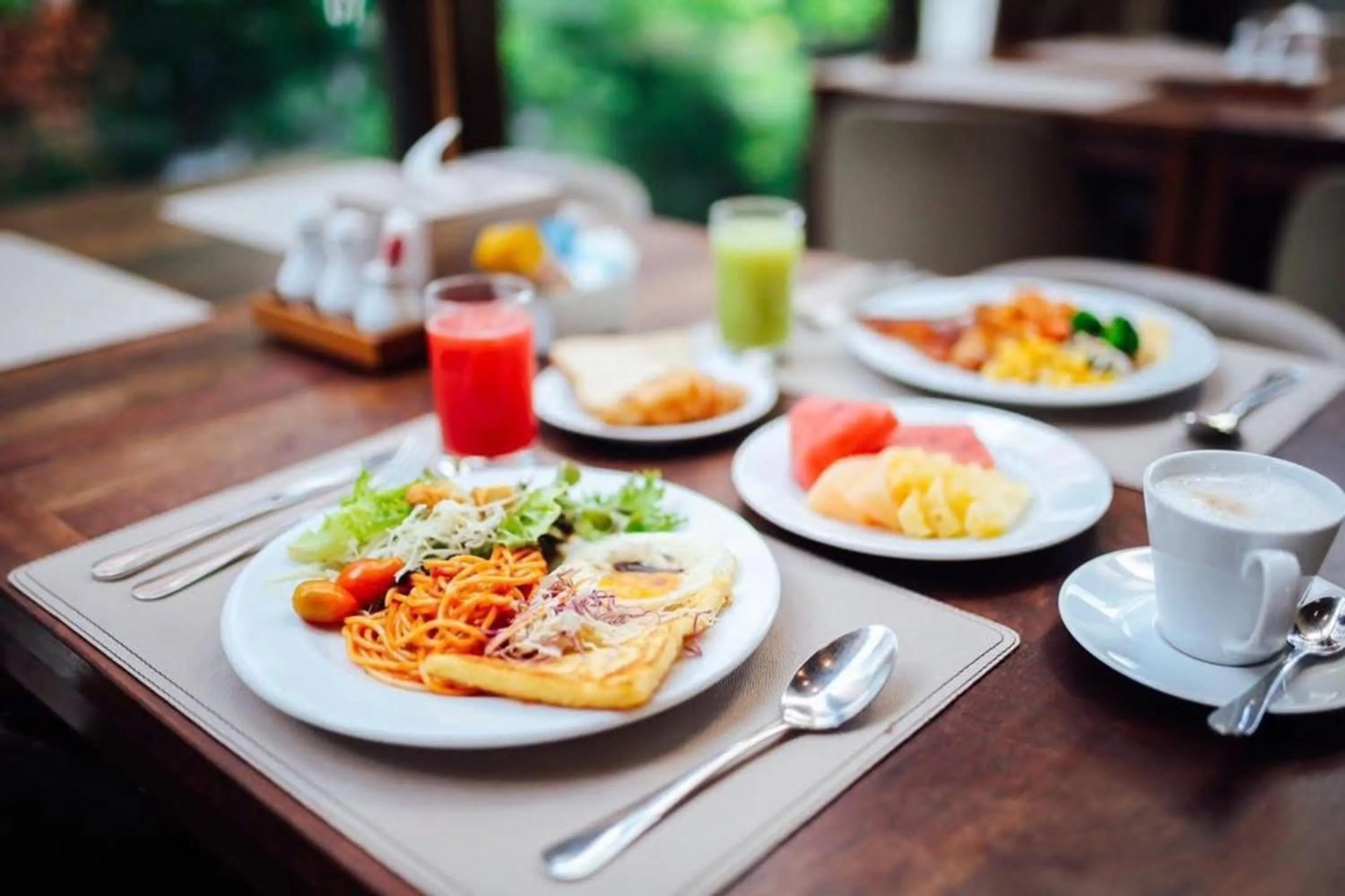 Food in Balcony Courtyard Sriracha Hotel & Serviced Apartments