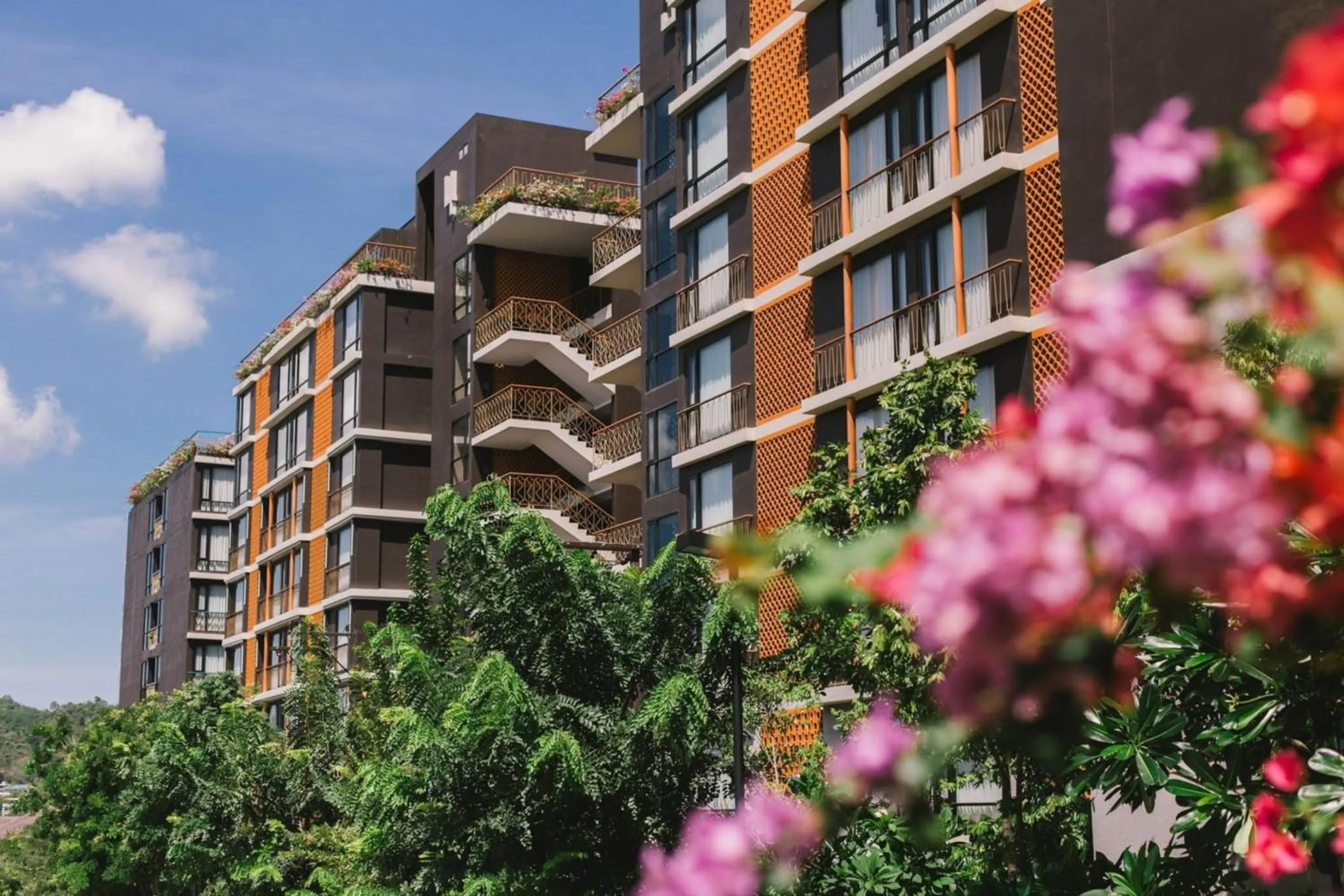 Property building in Balcony Courtyard Sriracha Hotel & Serviced Apartments