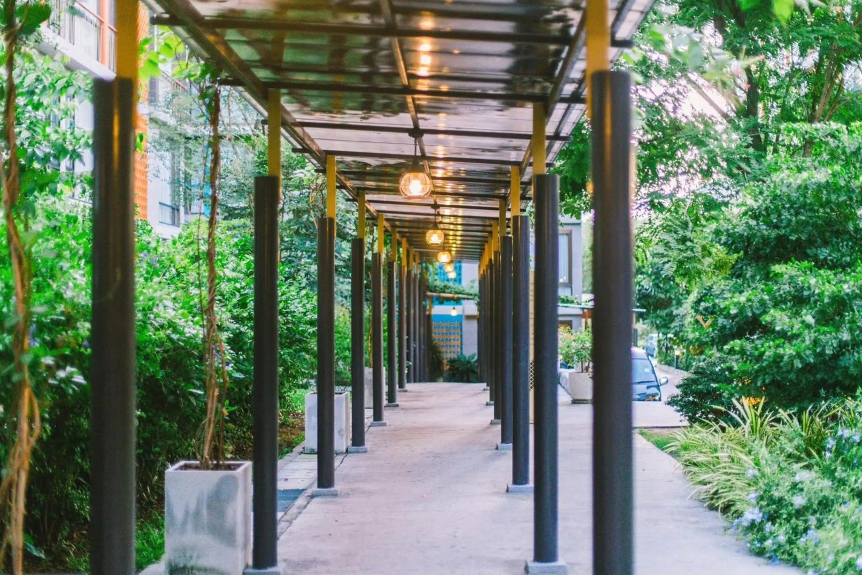 Property building in Balcony Courtyard Sriracha Hotel & Serviced Apartments