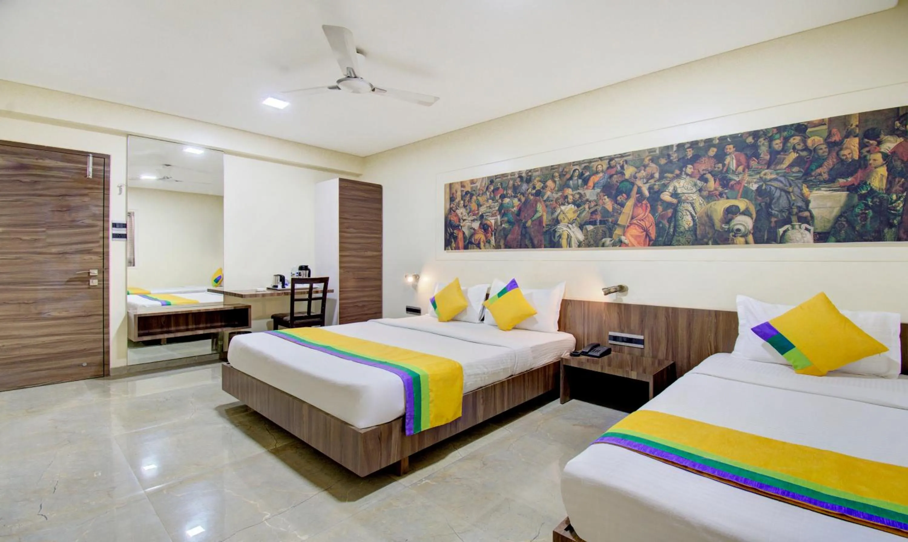 Bedroom, Bed in Treebo Lalaji's Executive