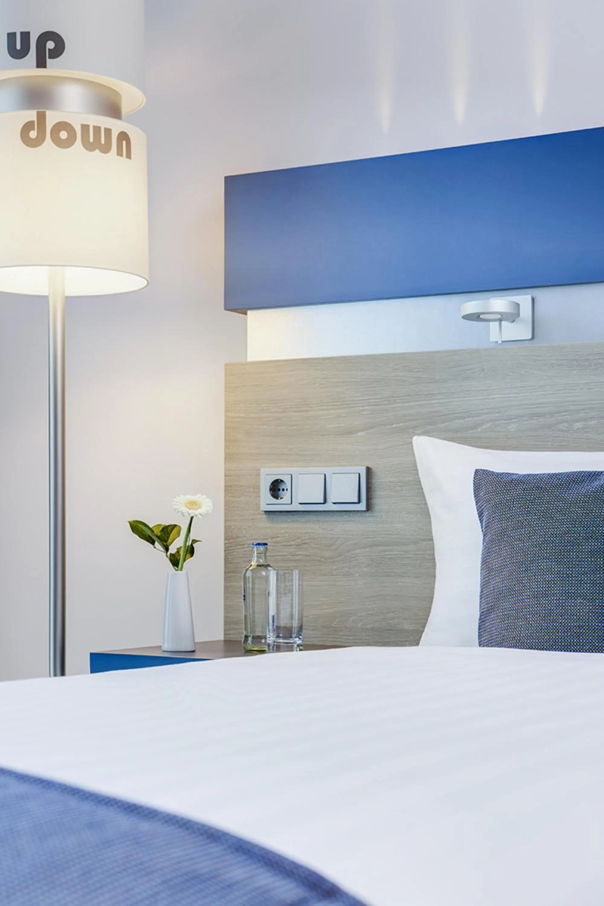 Decorative detail, Bed in IntercityHotel Enschede