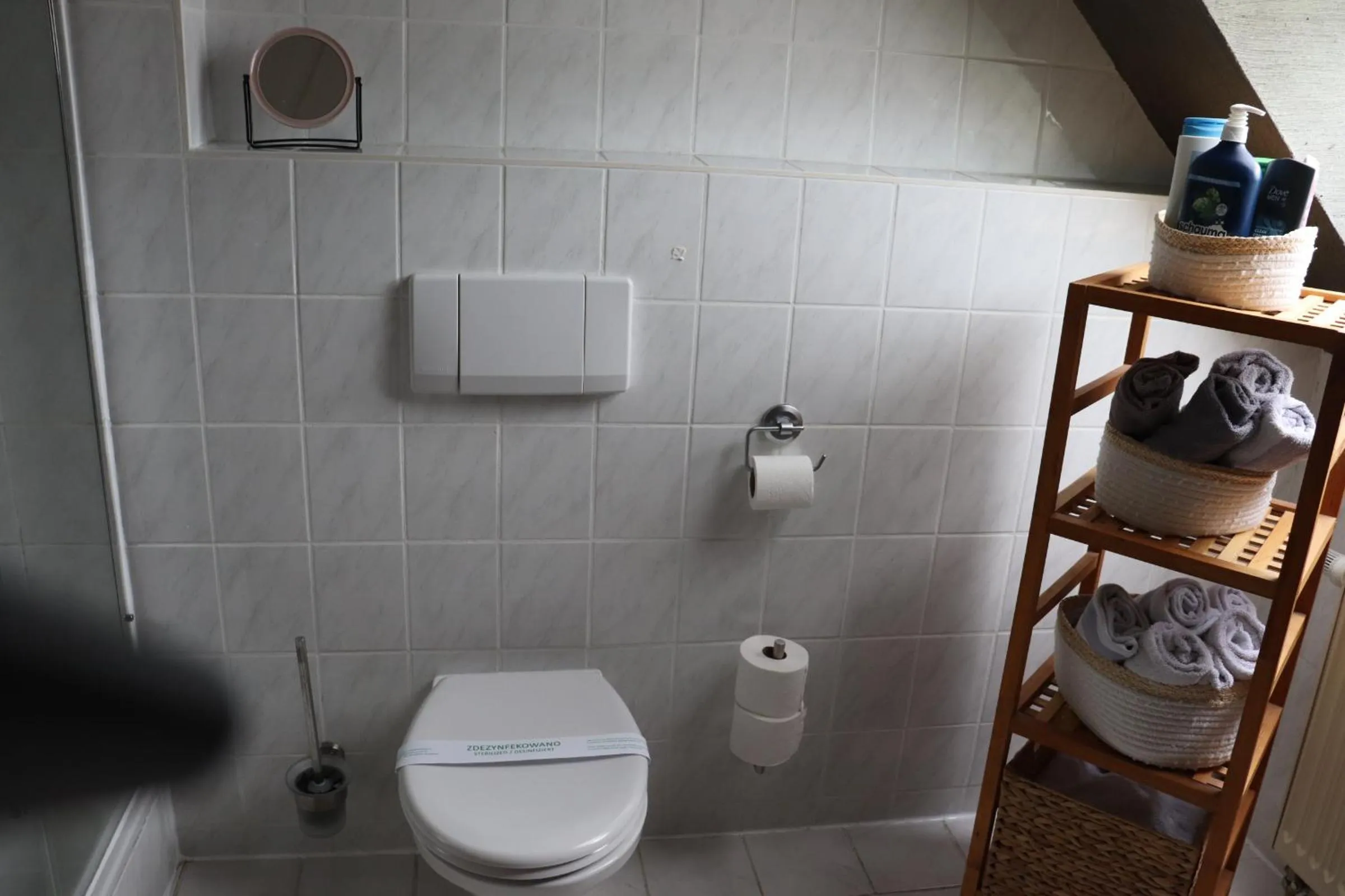 Toilet in Pension und Apartment Landhaus Fricke