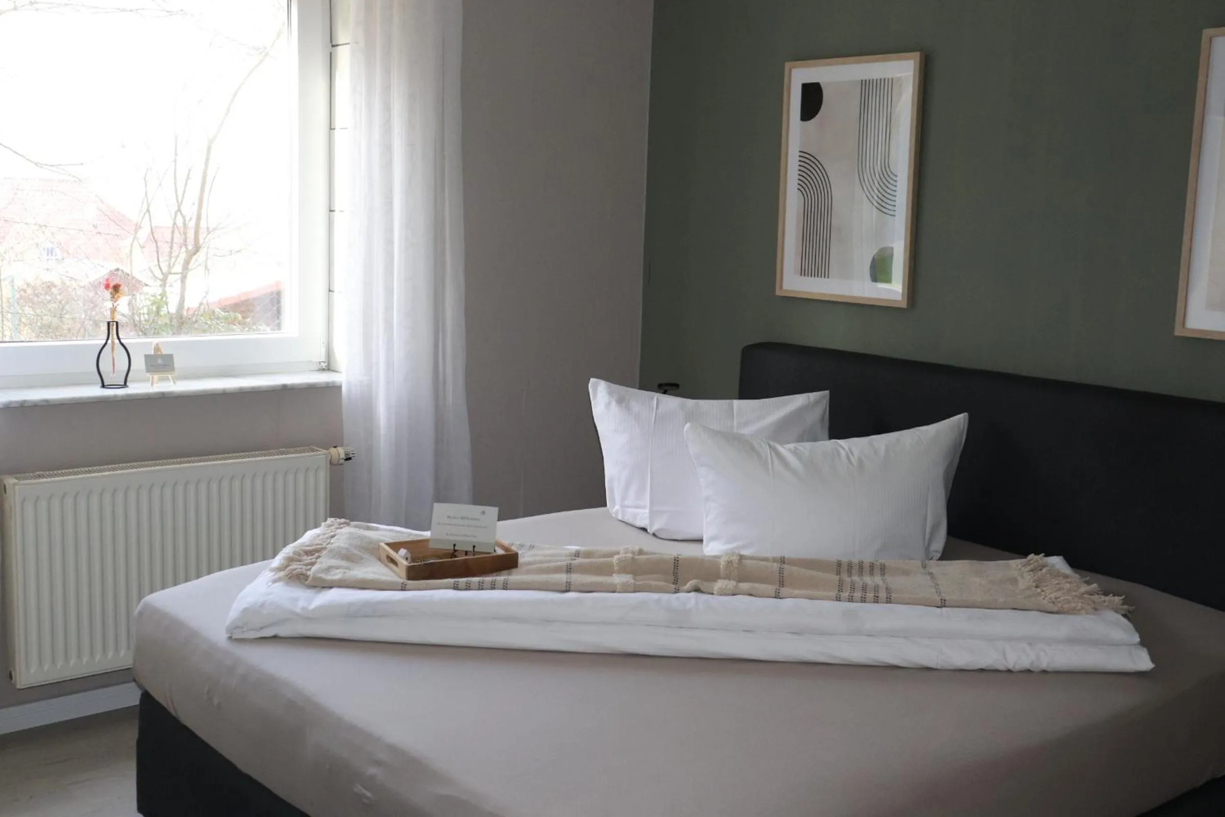 Bed in Pension und Apartment Landhaus Fricke