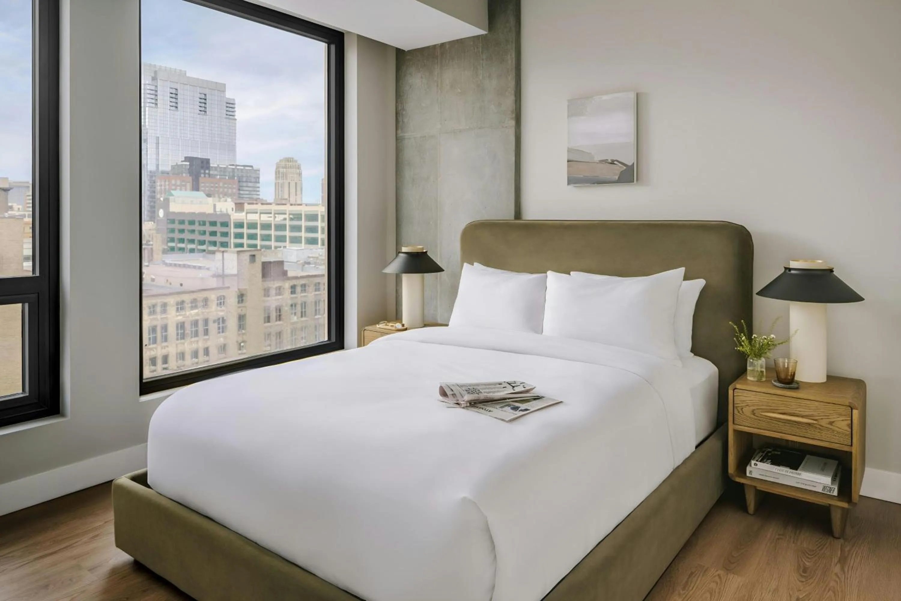 Bedroom, Bed in Sonder by Marriott Bonvoy North Loop Green Apartments North Loop